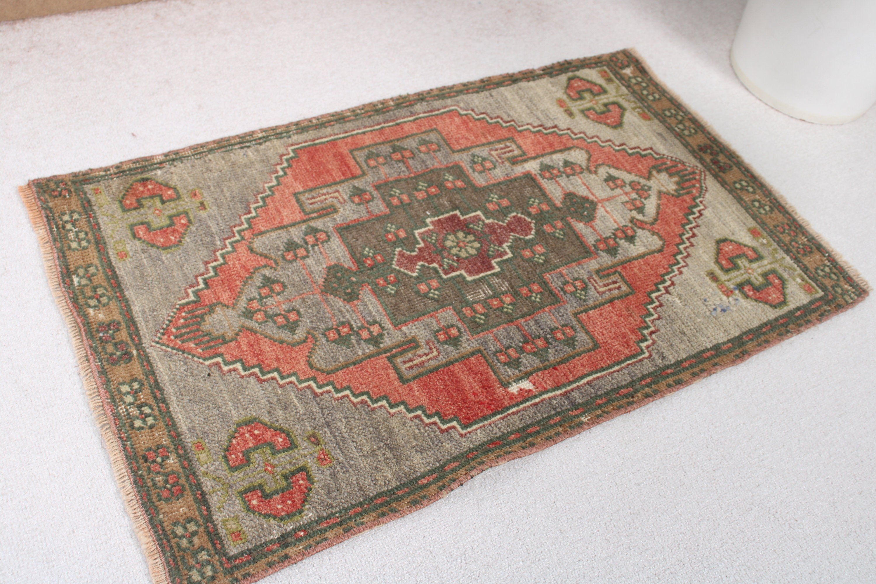 Araba Paspası Halıları, Giriş Halısı, Anadolu Halıları, 1.7x2.9 ft Küçük Halı, Mutfak Halıları, Vintage Halı, Türk Halıları, Yeşil Anadolu Halısı, Banyo Halıları