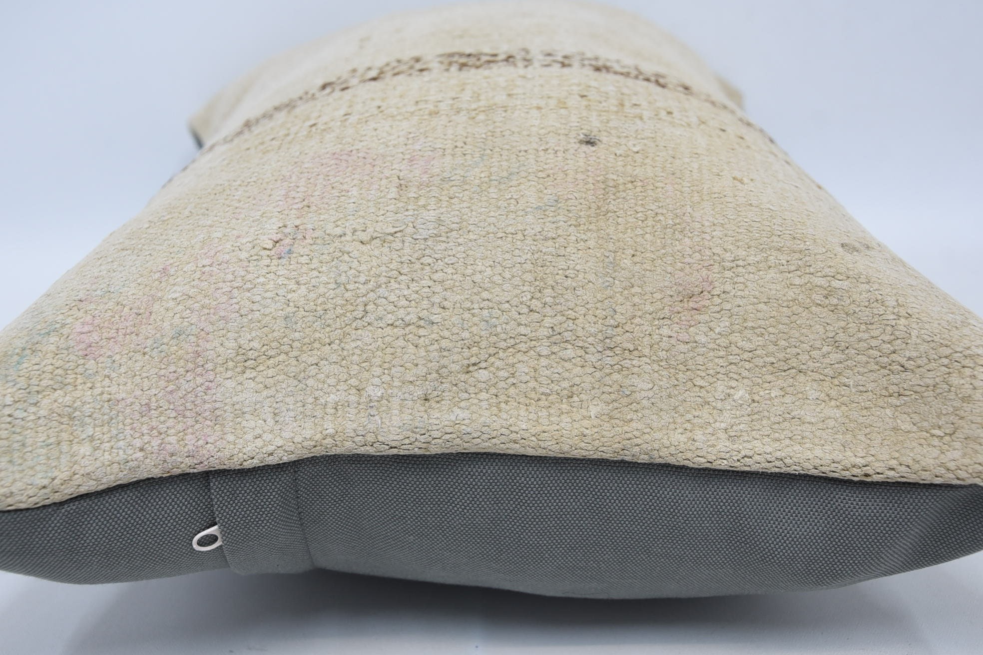 Turkish Pillow, Vintage Pillow, 16"x24" Beige Pillow, Wholesale Pillow Cover, Southwestern Cushion Case, Kilim Pillow