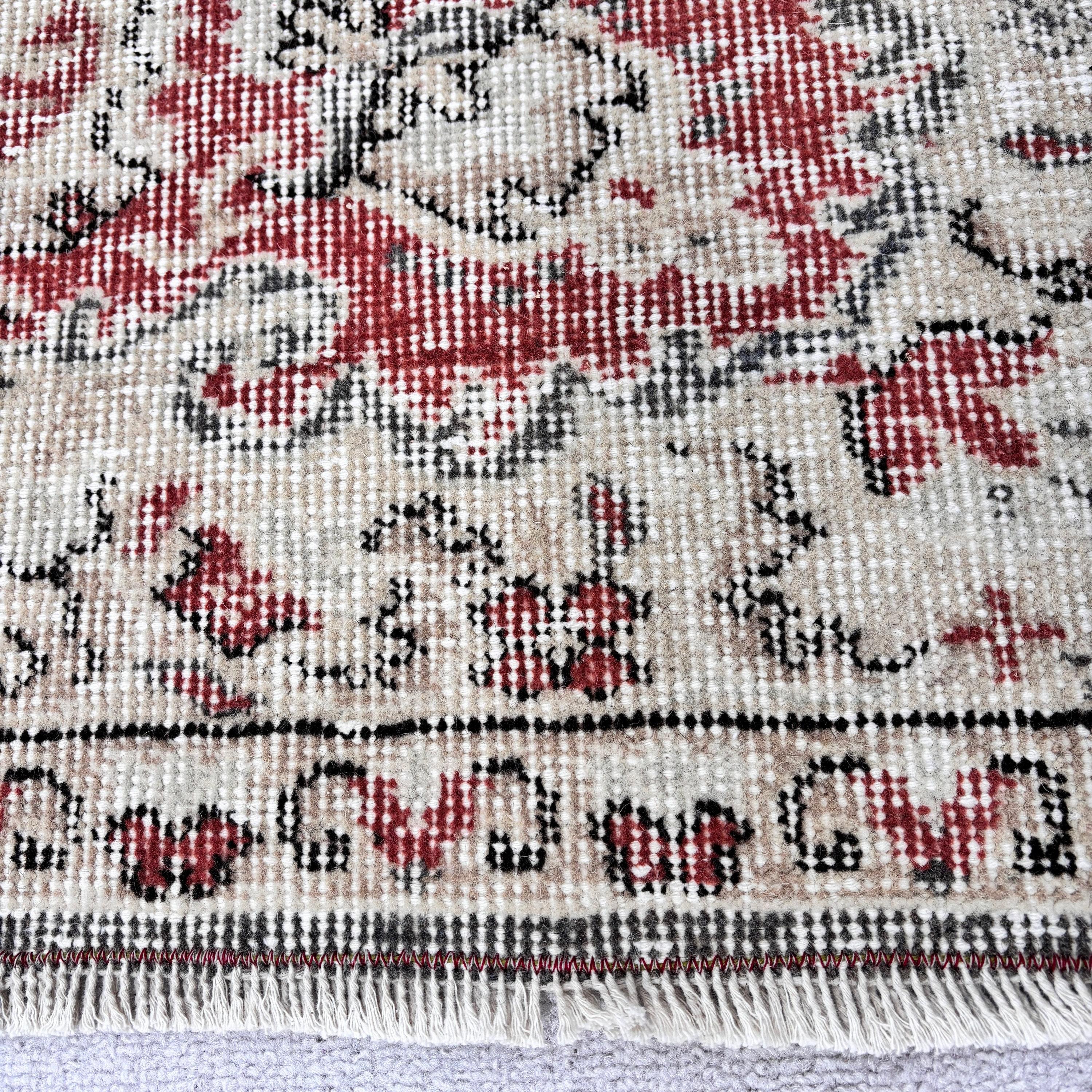 Neutral Rugs, Turkish Rugs, Gray Cool Rug, Anatolian Rugs, Turkey Rug, Bedroom Rugs, Vintage Rug, 6.5x9.7 ft Large Rug, Large Oushak Rugs