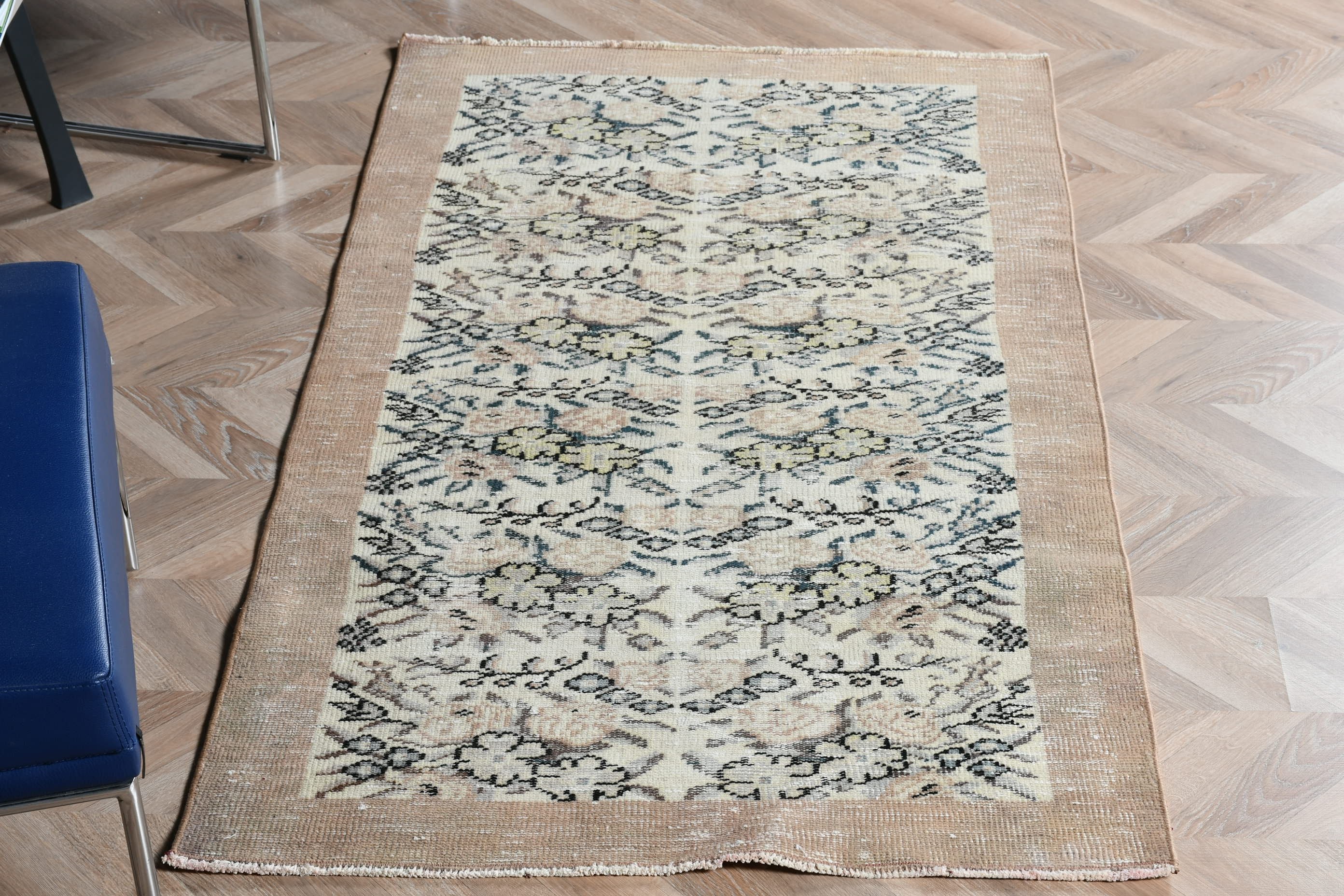 3.1x5.8 ft Accent Halı, Bej Antika Halı, Yatak Odası Halısı, Fas Halıları, Organik Halılar, Çocuk Halısı, Vintage Halı, Türk Halısı, Anadolu Halısı