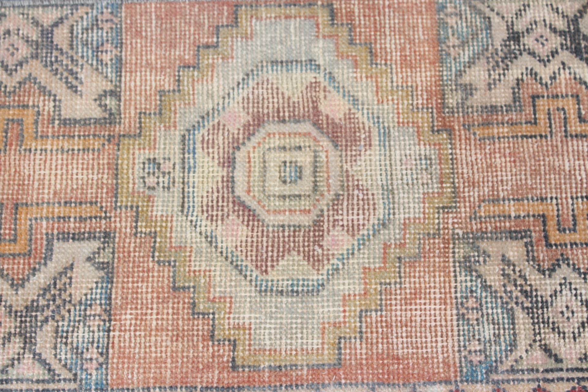 Rugs for Nursery, Wool Rug, Orange Oriental Rug, Entry Rugs, Turkish Rug, Vintage Rugs, Oriental Rug, Bathroom Rug, 1.5x2.8 ft Small Rugs