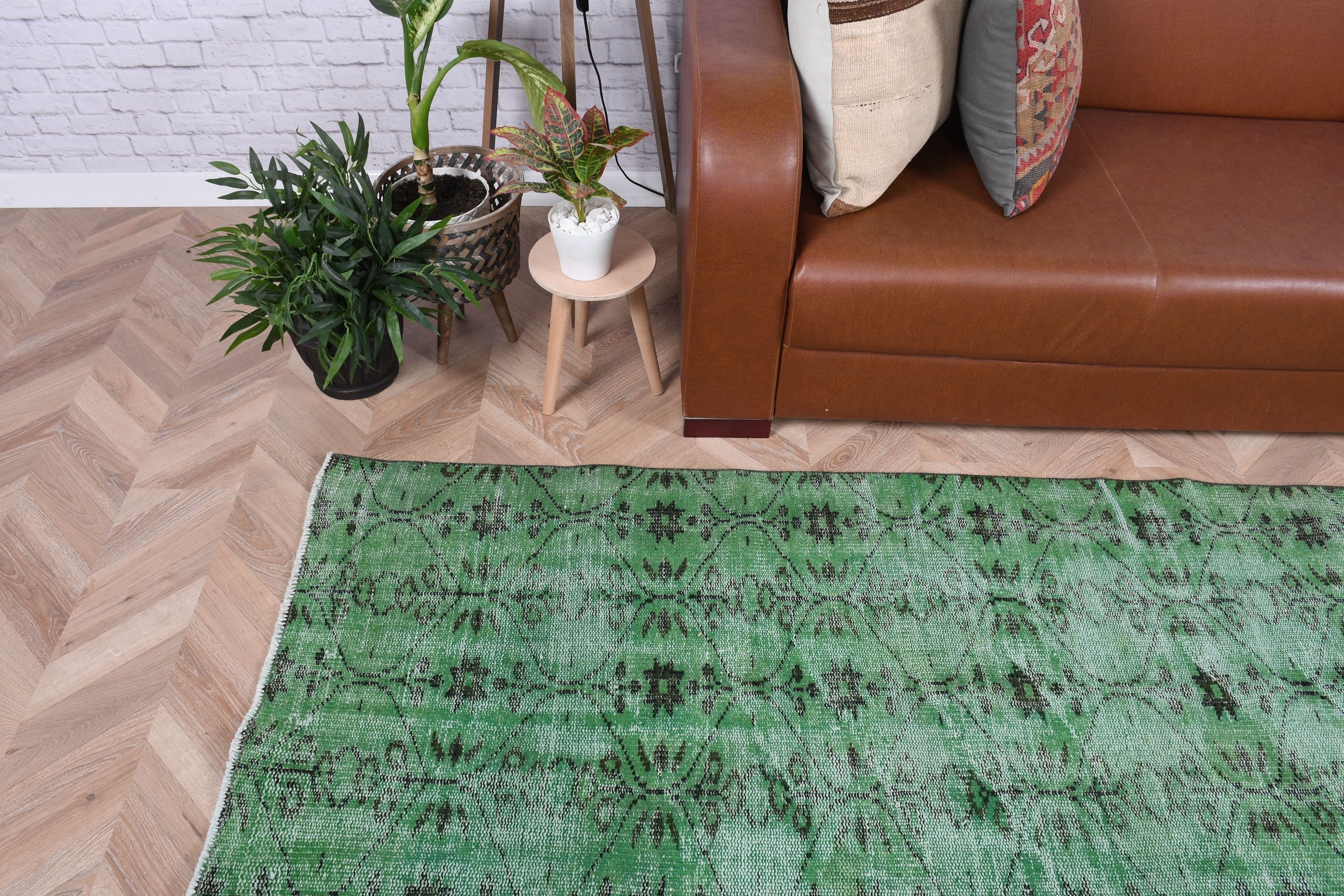 Green Oriental Rug, Bedroom Rugs, 6x9.7 ft Large Rug, Vintage Rug, Rugs for Bedroom, Turkish Rugs, Salon Rug, Moroccan Rug, Oriental Rug
