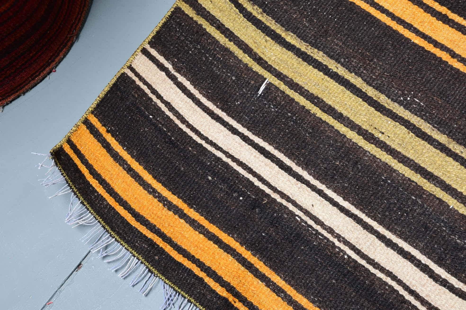 Kitchen Rugs, Bedroom Rug, Oushak Rugs, Vintage Rugs, Turkish Rug, Art Rug, Rugs for Bedroom, Oriental Rug, 4.2x5 ft Accent Rugs, Kilim