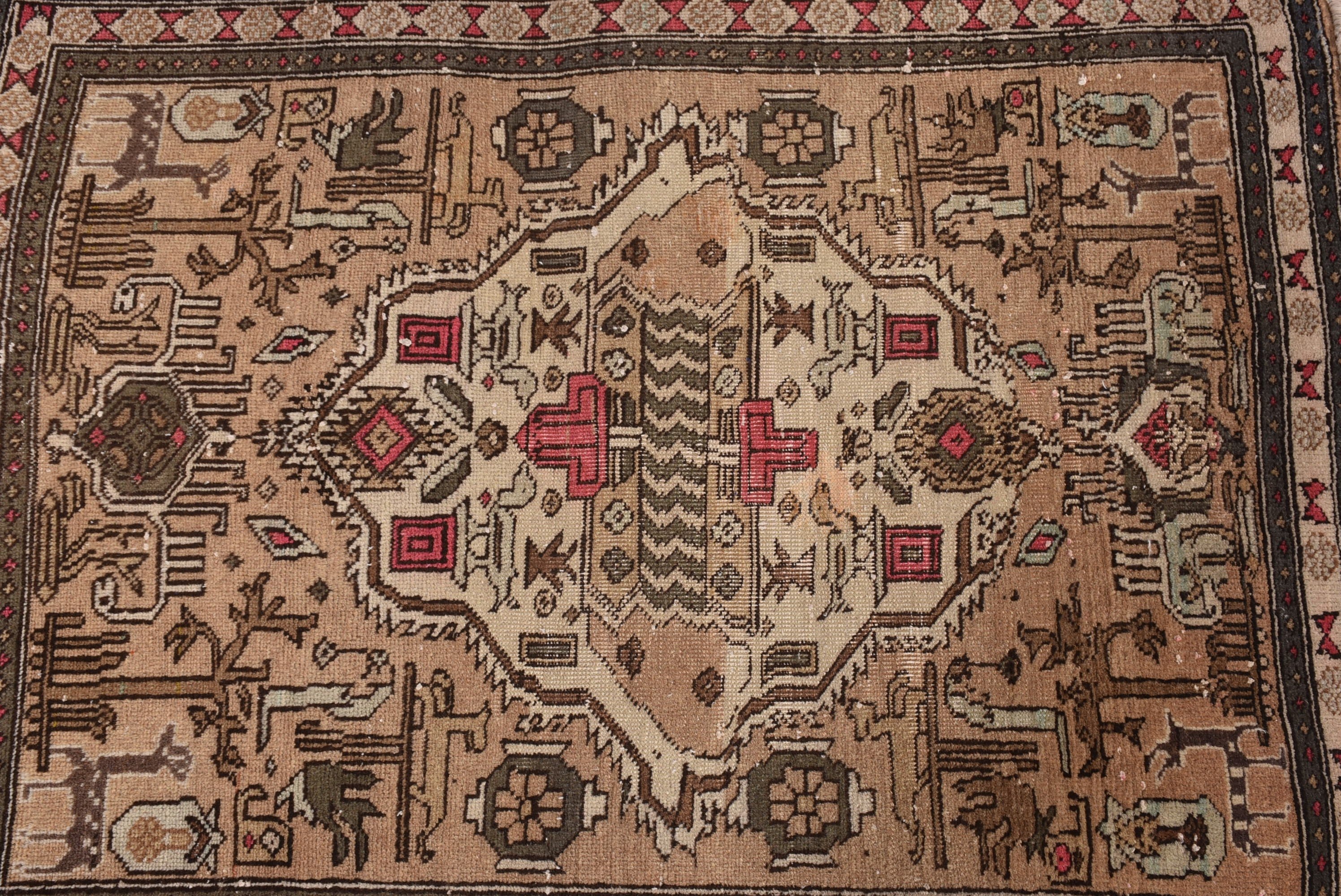 Giriş Halısı, Nötr Halılar, Banyo Halıları, Bej Yatak Odası Halıları, Kapı Paspası Halıları, Yer Halıları, Türk Halıları, Vintage Halı, 2,4x3 ft Küçük Halılar