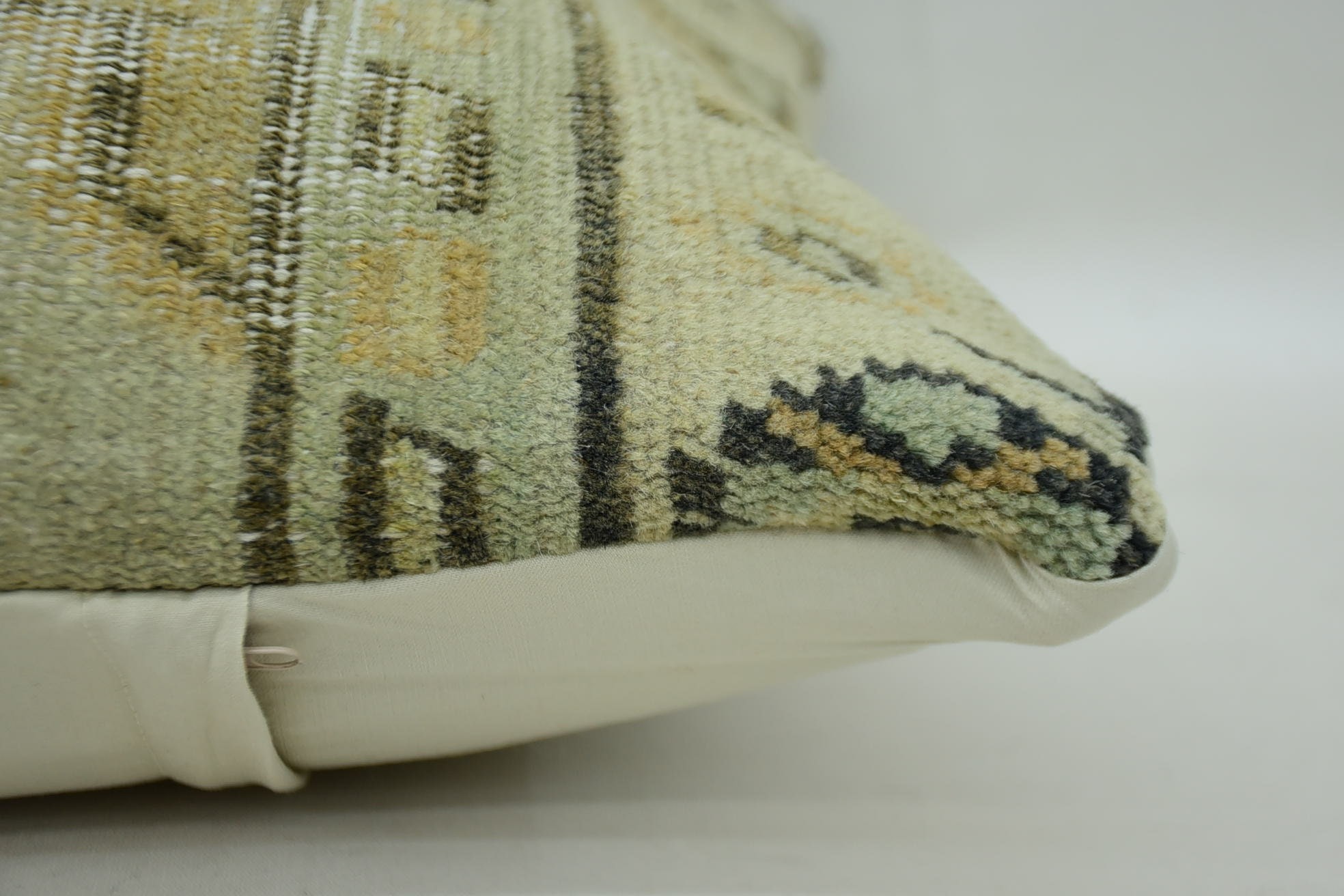 16"x16" Beige Pillow Sham, Kilim Pillow Cover, Natural Pillow Case, Pillow for Sofa, Boho Throw Pillow Cover, Kilim Cushion Sham