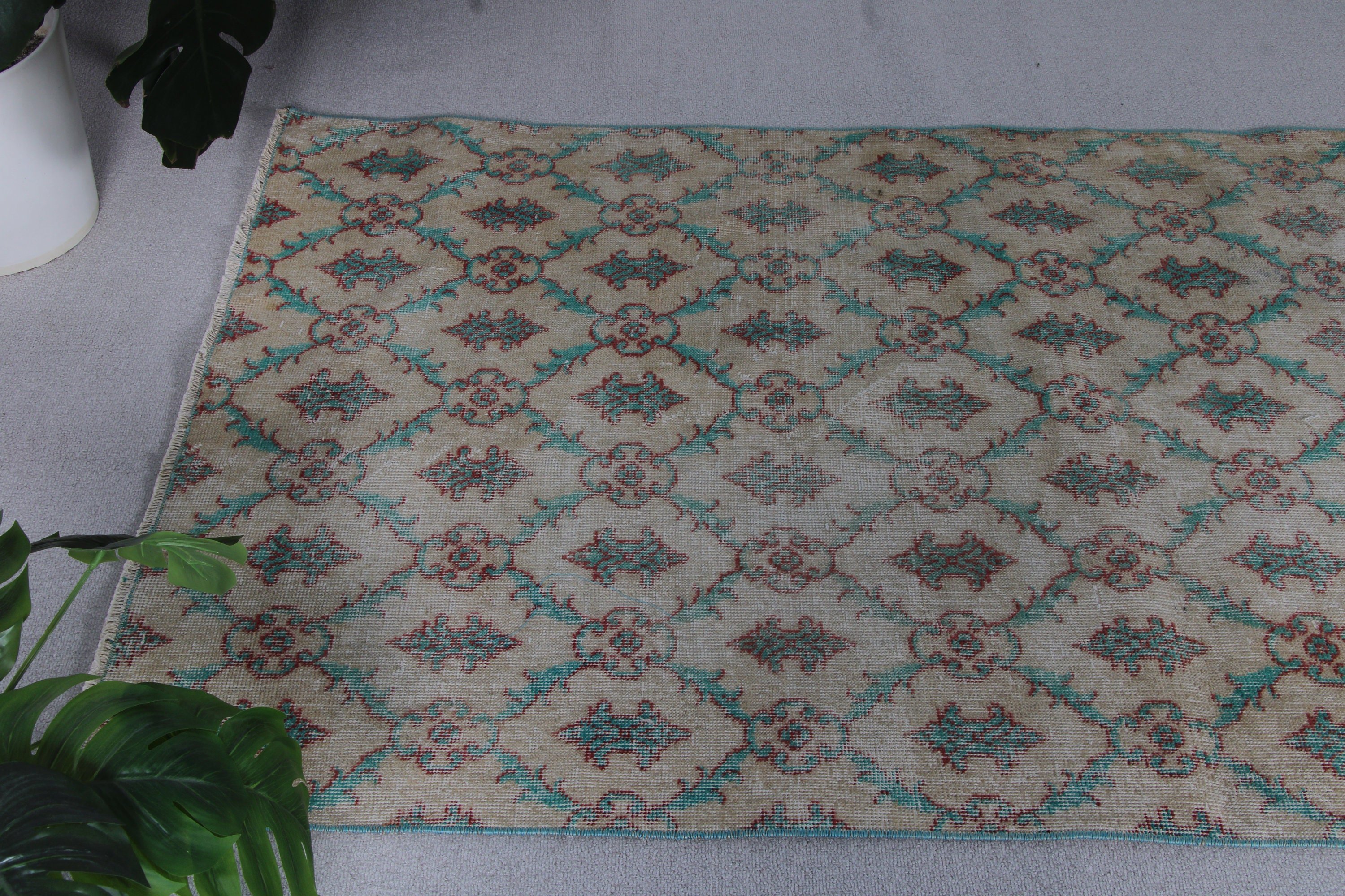 Beige Neutral Rug, Rugs for Decorative, Vintage Rug, Turkish Rugs, Boho Rugs, Floor Rugs, 3.5x6.8 ft Accent Rugs, Vintage Accent Rugs