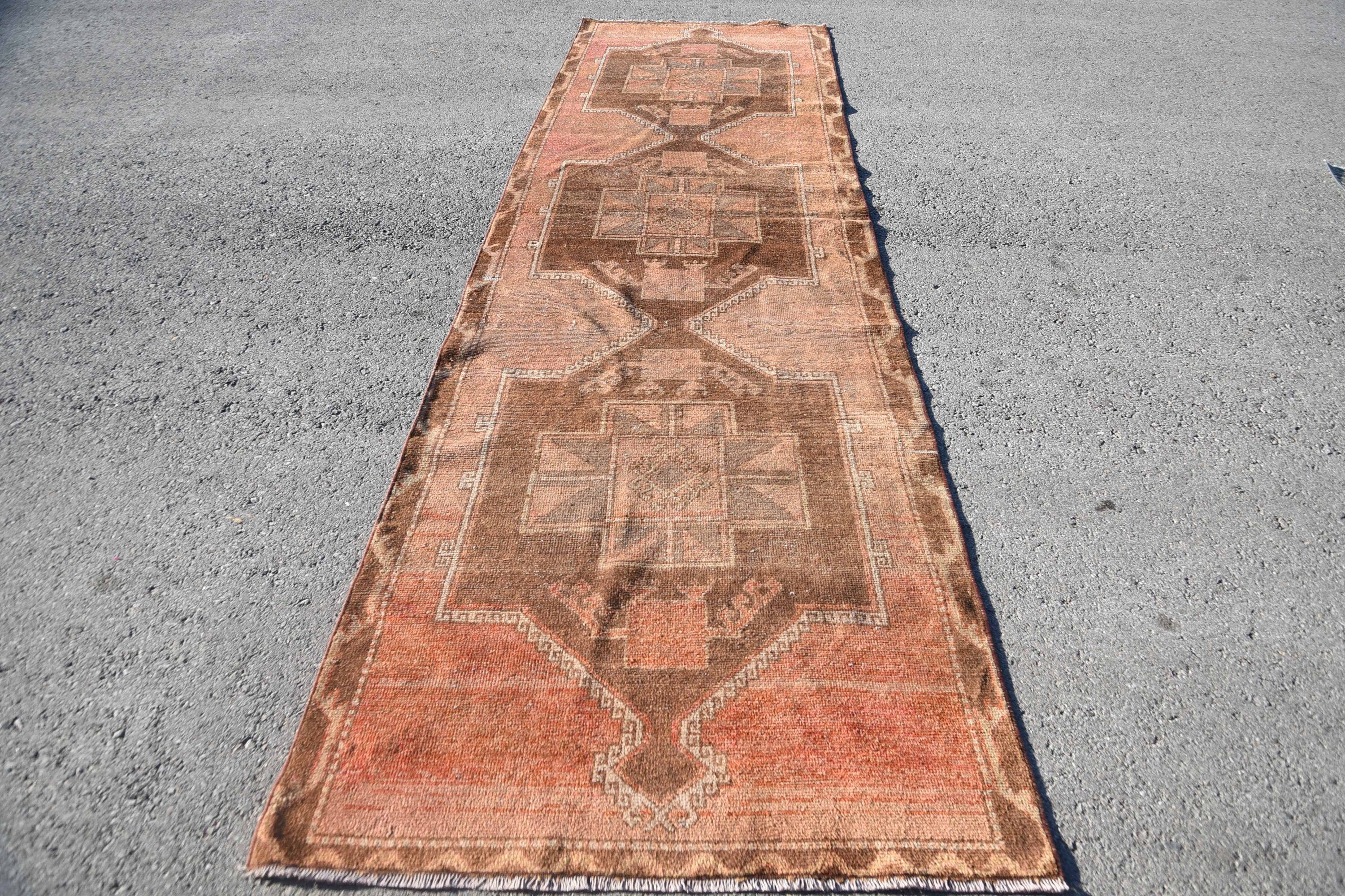 Runner Halıları, Kabile Halısı Runner Halıları, Eski Halı, Vintage Halı, Renkli Halı, 3,8x13,5 ft Runner Halıları, Türk Halıları, Oushak Halısı, Koridor Halısı