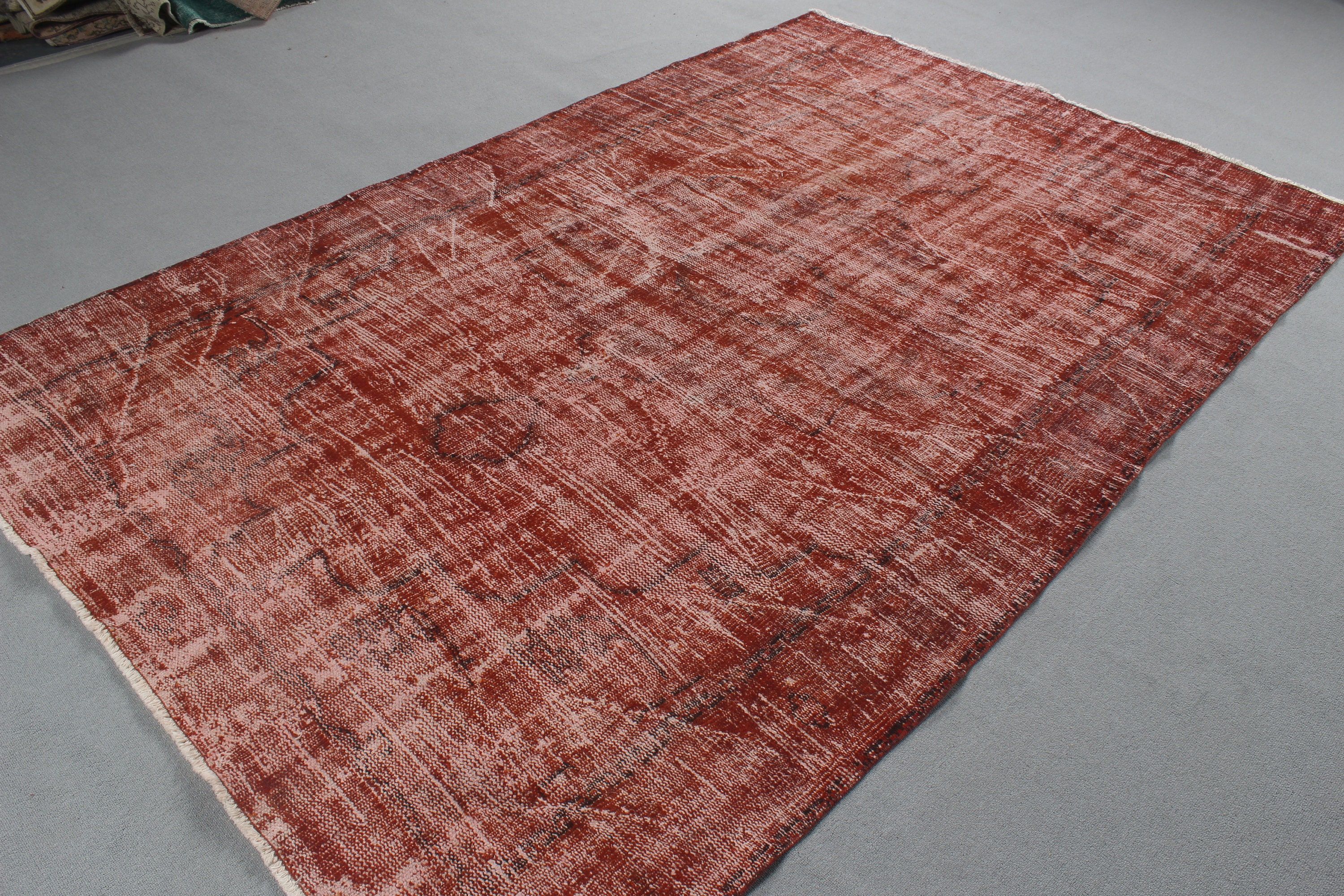 Turkish Rugs, 5.6x8.9 ft Large Rugs, Pink Handwoven Rug, Vintage Rug, Statement Rugs, Salon Rugs, Moroccan Rugs, Large Vintage Rug