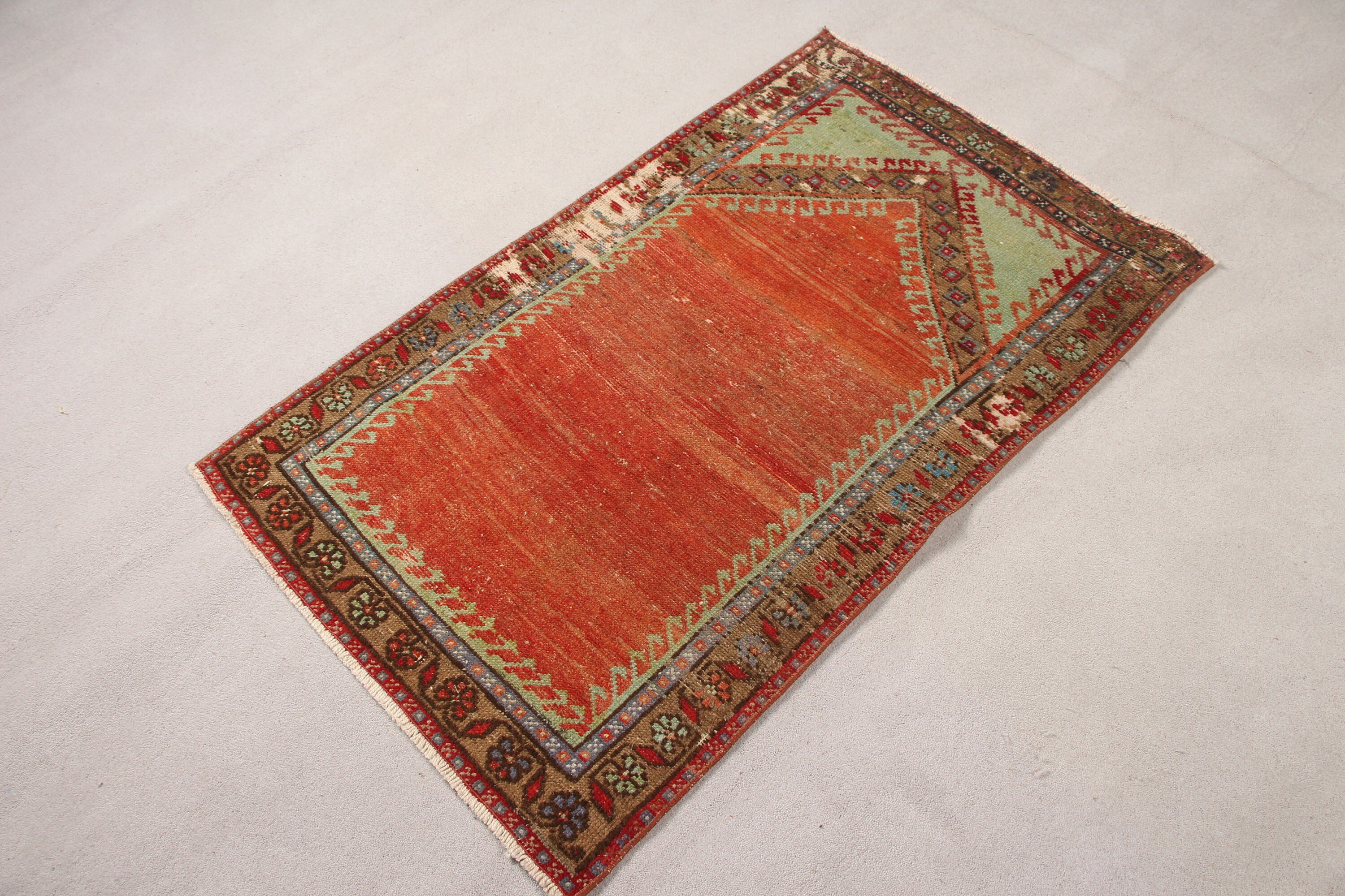 Bedroom Rugs, Art Rug, Moroccan Rug, Nursery Rugs, Turkish Rugs, Vintage Rug, 2.6x4.1 ft Small Rug, Wall Hanging Rug, Old Rug, Red Cool Rug