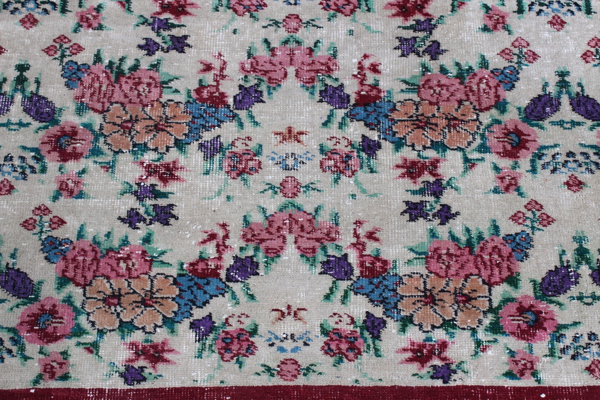 Çocuk Halısı, Vintage Halı, Soğuk Halı, Türk Halısı, Yer Halısı, Mutfak Halısı, Bej Antika Halı, Yatak Odası Halıları, 7,6x2,5 ft Accent Halılar