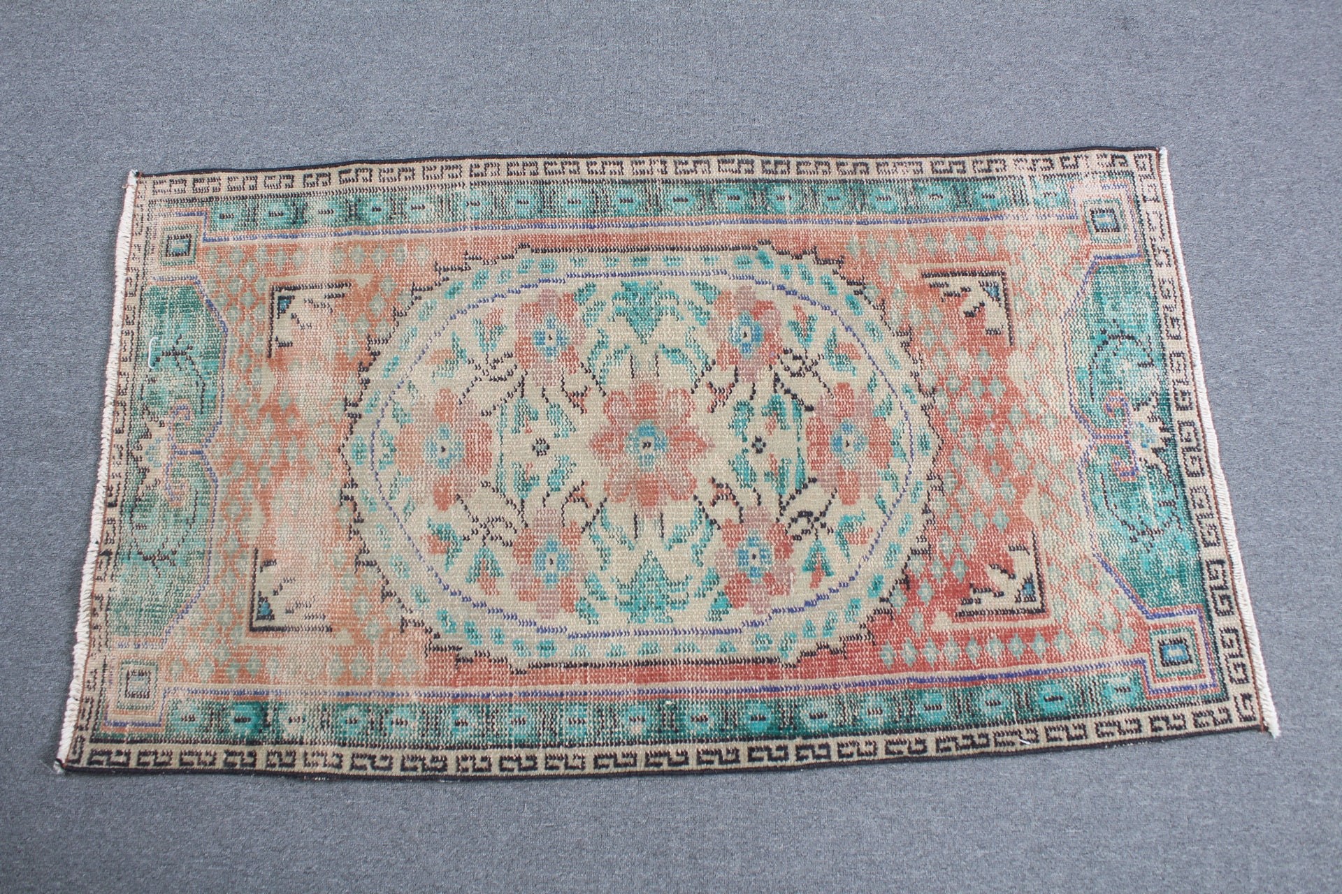 Bedroom Rug, Anatolian Rug, Green Floor Rug, 2.8x4.8 ft Small Rug, Tribal Rug, Bathroom Rug, Turkish Rugs, Wall Hanging Rug, Vintage Rug