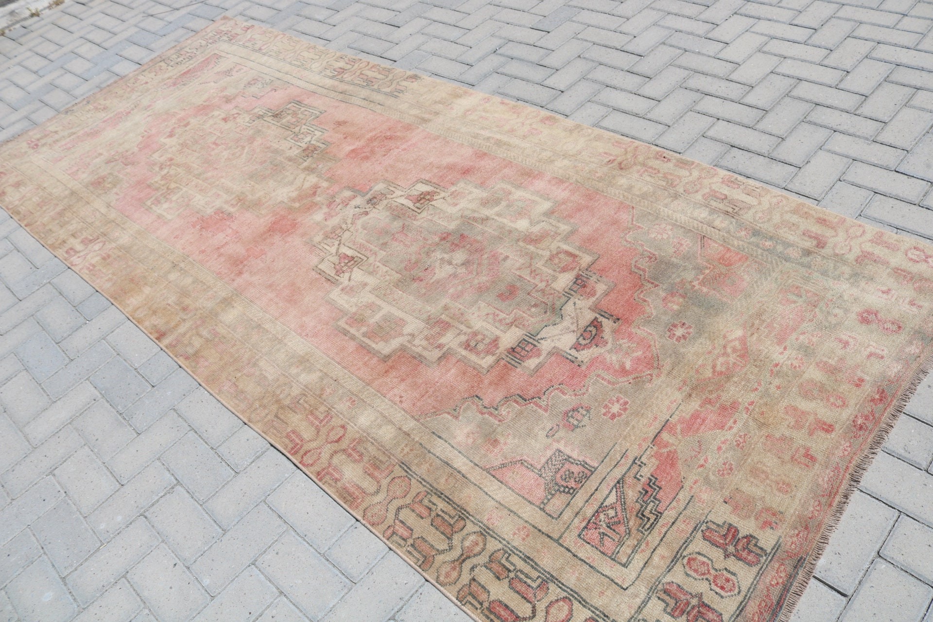 Living Room Rug, Vintage Rug, Salon Rug, Turkish Rug, Dorm Rug, Rugs for Dining Room, Moroccan Rugs, 4.3x10.7 ft Large Rugs, Oriental Rug