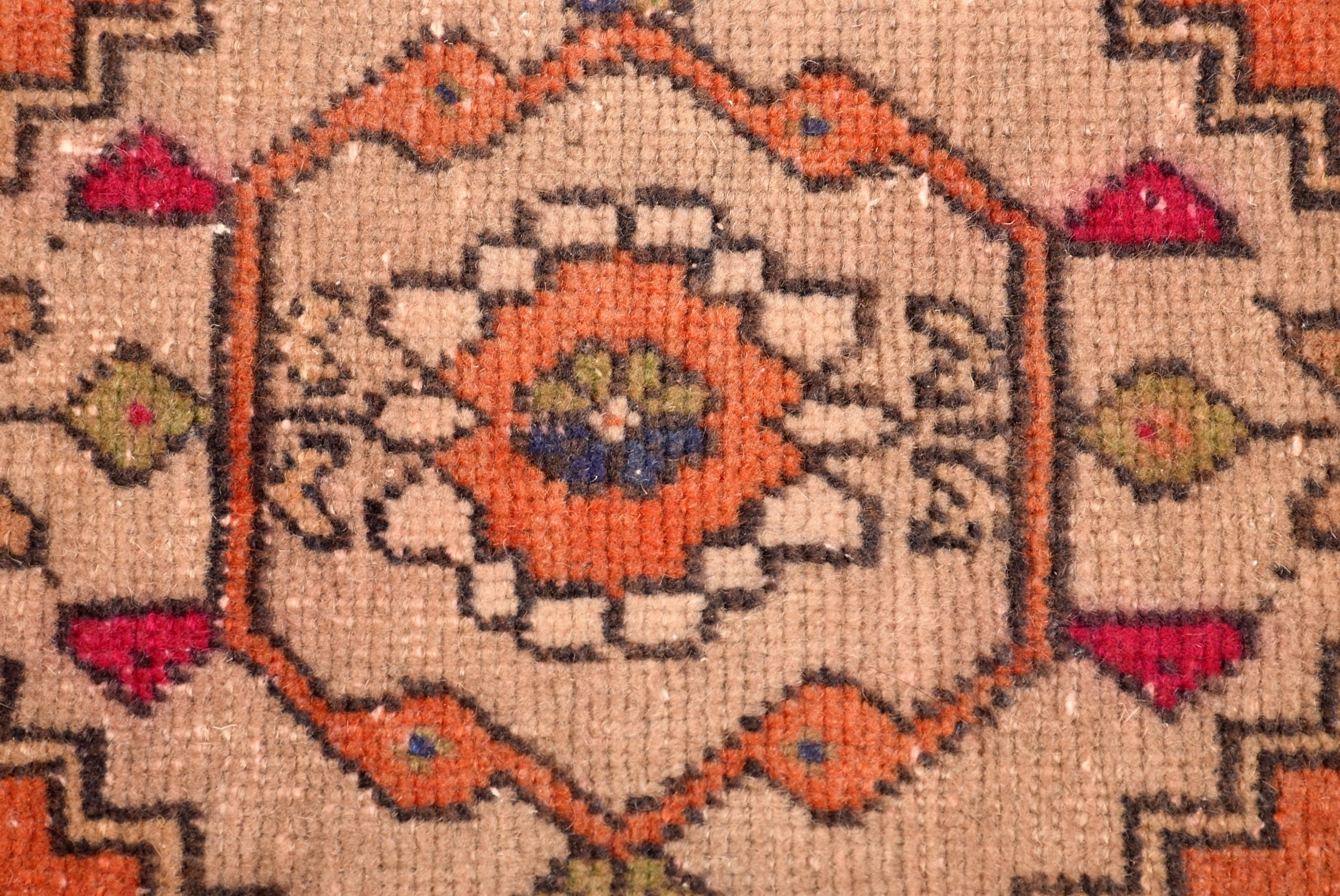 Vintage Rug, Antique Rugs, Oriental Rugs, Bath Rugs, Bedroom Rug, Orange Floor Rug, Rugs for Door Mat, Turkish Rug, 1.8x3.4 ft Small Rug