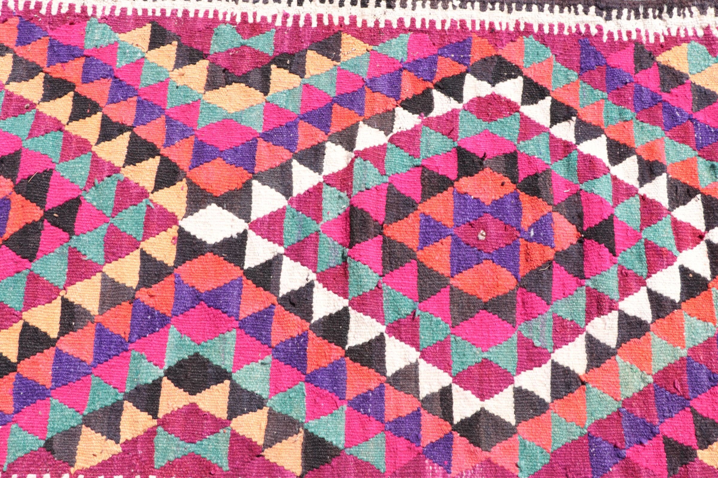 Rugs for Corridor, Kitchen Rug, Hallway Rugs, Pink Cool Rugs, Stair Rug, Turkish Rug, Vintage Rugs, 2.7x12.7 ft Runner Rug, Anatolian Rug