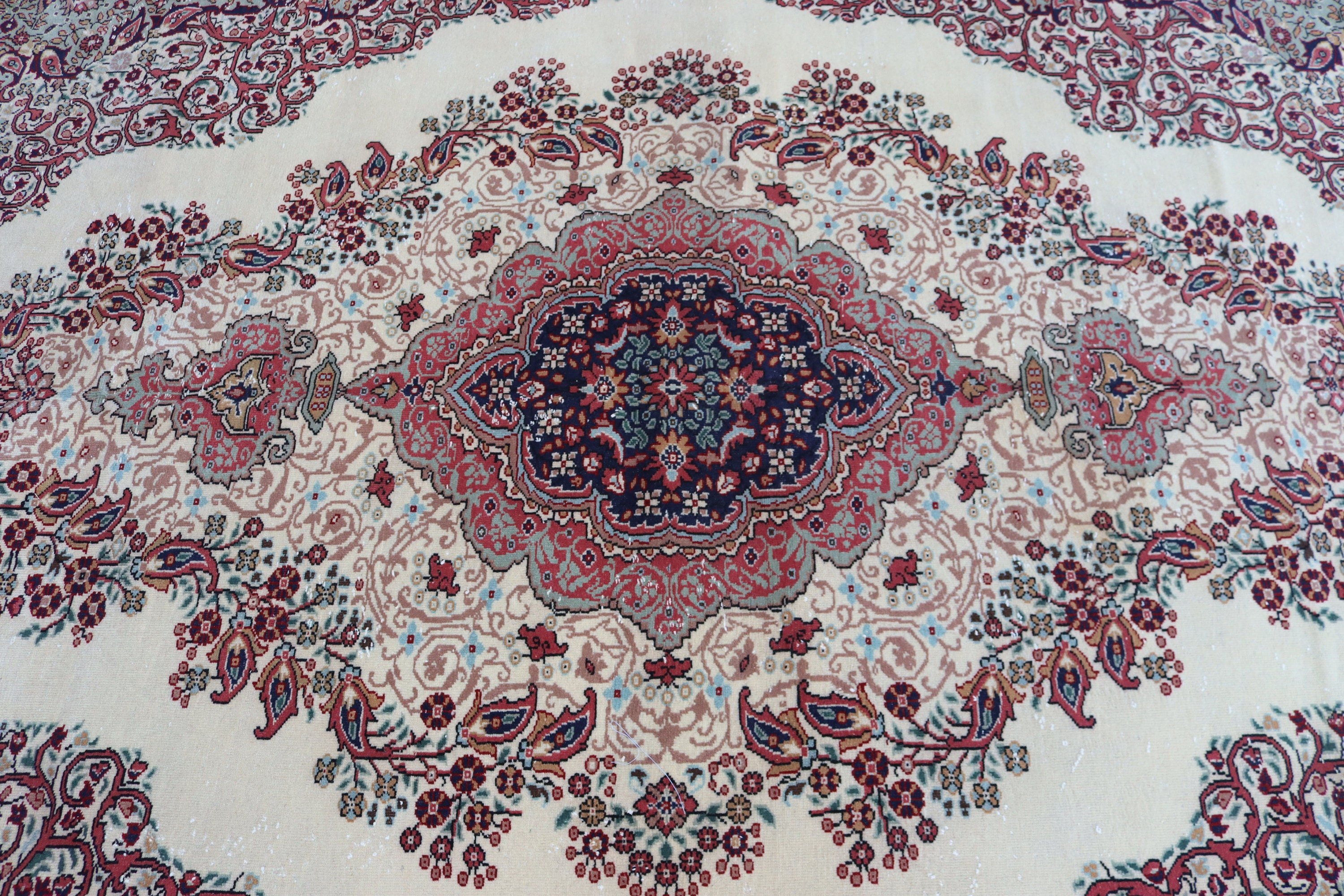 Vintage Halılar, Havalı Halı, Salon Halıları, Türk Halısı, Bej Fas Halısı, Büyük Vintage Halılar, Oushak Halıları, Aztek Halısı, 4,7x9,9 ft Büyük Halı