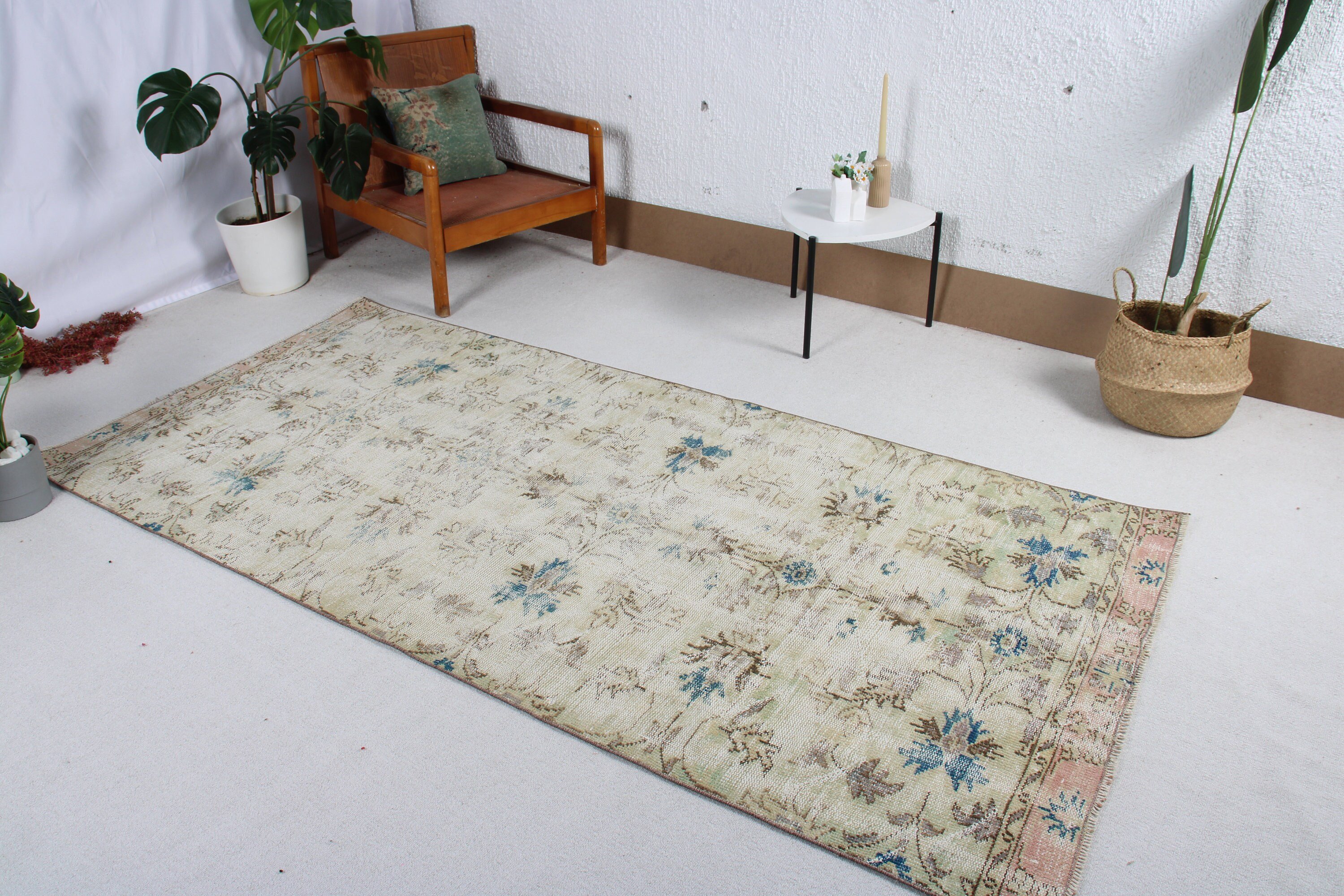 Rugs for Floor, Boho Area Rugs, Turkish Rugs, Green Cool Rugs, 3.9x8.3 ft Area Rug, Cool Rugs, Handwoven Rug, Floor Rugs, Vintage Rug