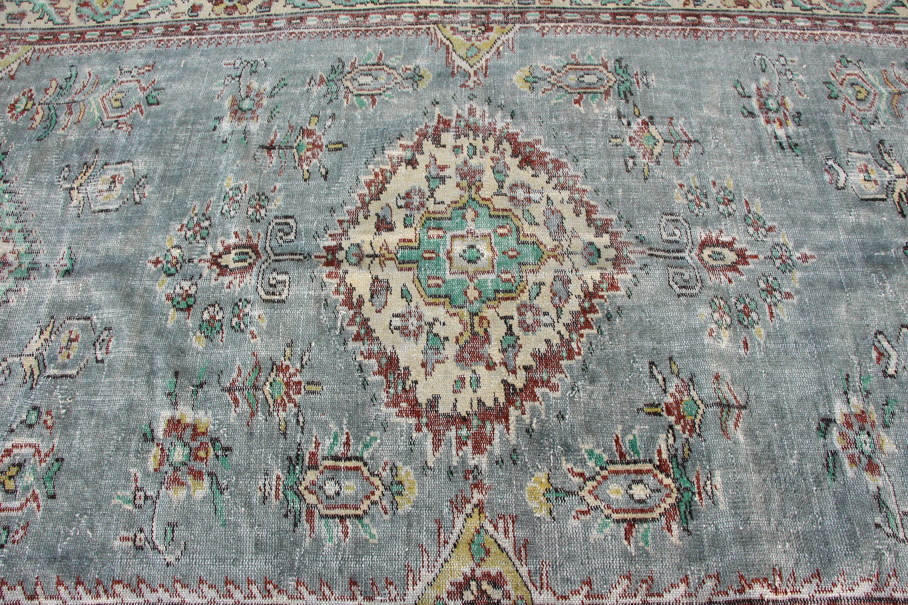 Gray  5.3x9.1 ft Large Rugs, Turkish Rugs, Vintage Rug, Dining Room Rug, Moroccan Rug, Living Room Rugs