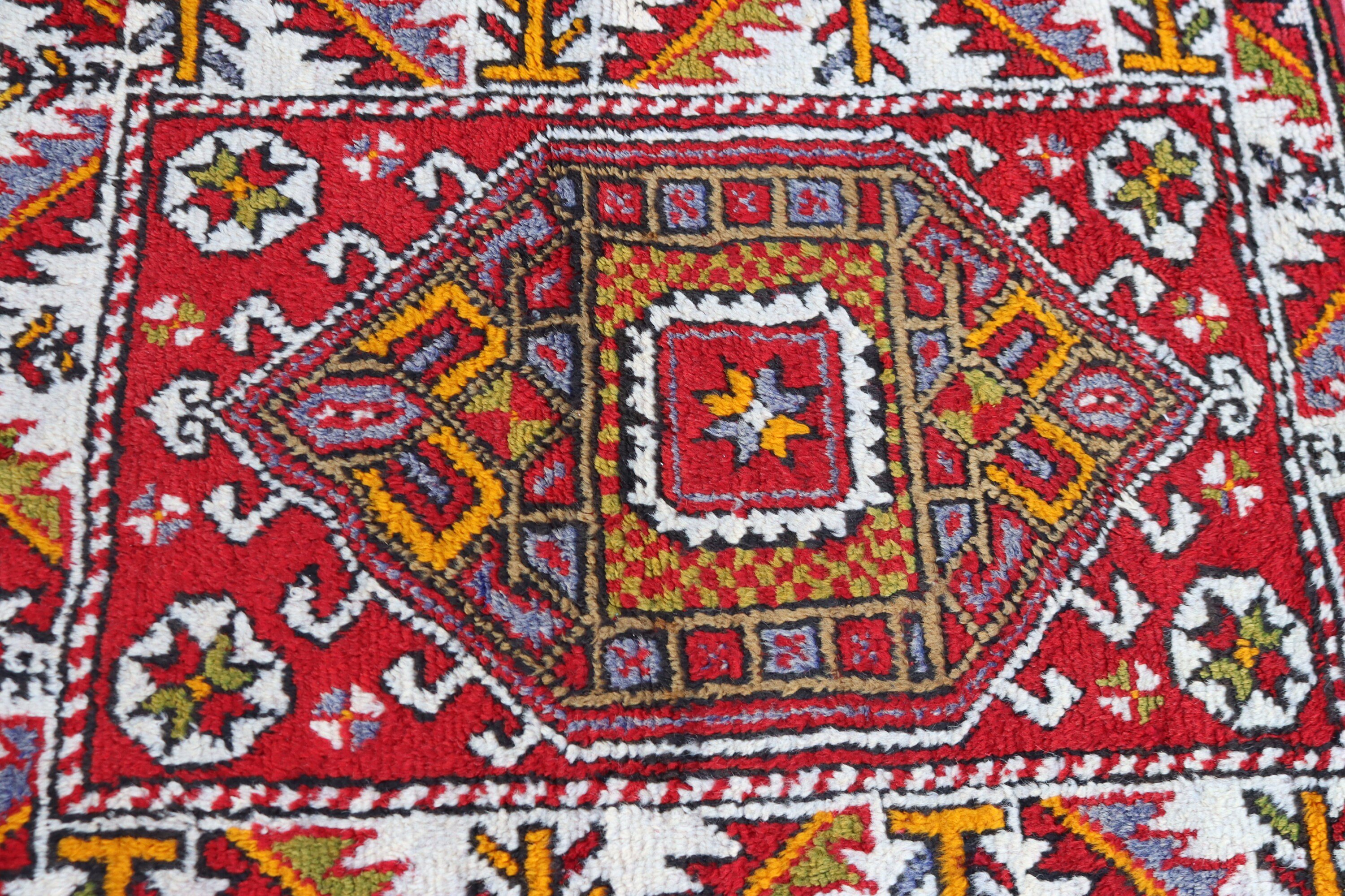 Ethnic Rug, Entry Rugs, Small Vintage Rugs, 2.5x3.3 ft Small Rugs, Vintage Rugs, Turkish Rug, Red Home Decor Rug, Oriental Rugs, Boho Rugs