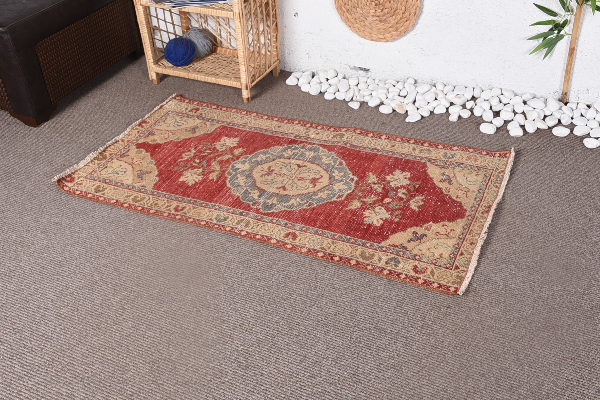Kitchen Rugs, Floor Rugs, Vintage Rug, Home Decor Rugs, 2.5x4.6 ft Small Rug, Car Mat Rug, Turkish Rug, Bath Mat Cute Rug, Rugs for Kitchen