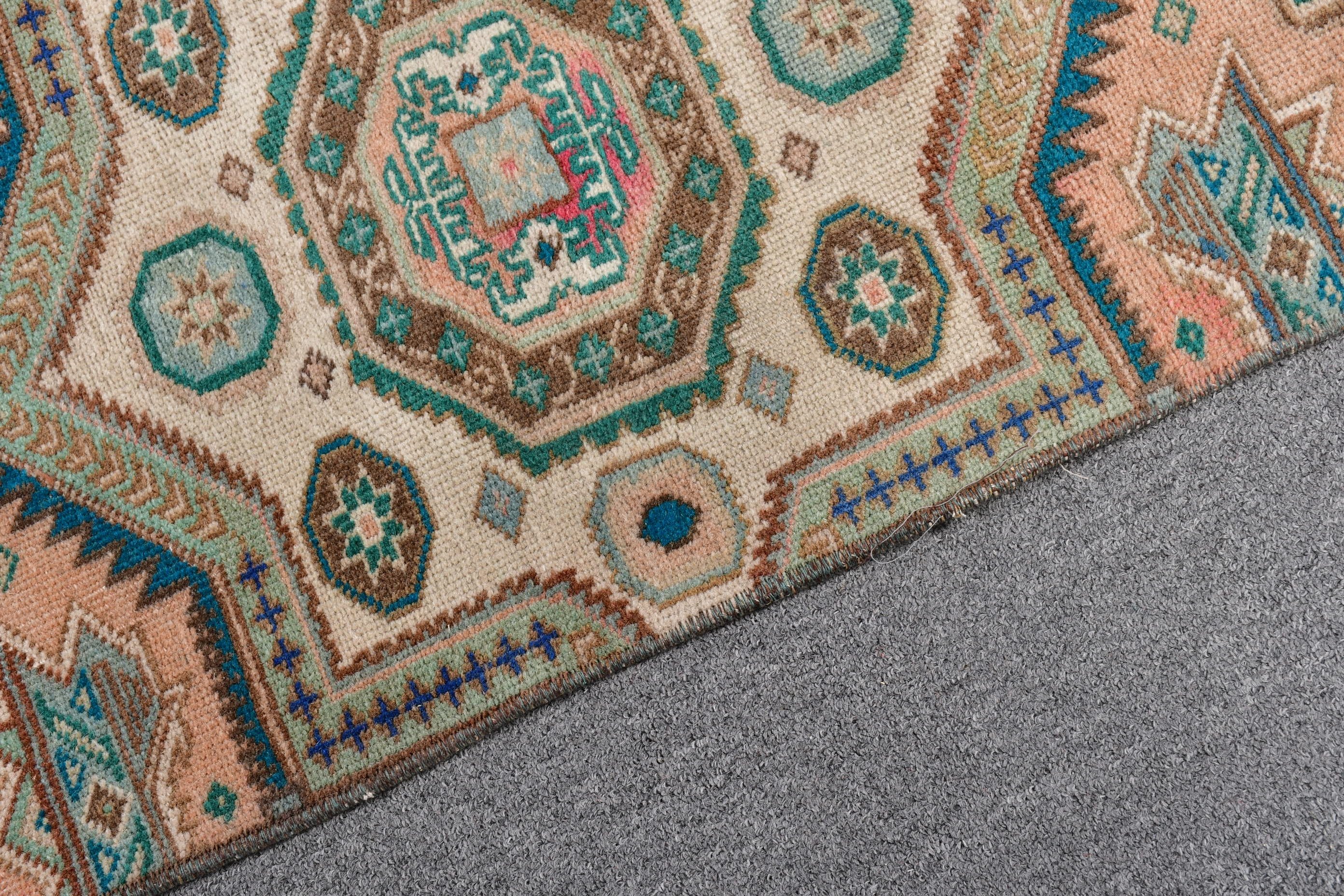 Mutfak Halısı, Kilim, Anadolu Halısı, Türk Halısı, 4,1x9,9 ft Büyük Halılar, Salon Halıları, Vintage Halı, Büyük Boho Halıları, Yer Halıları, Mavi Soğuk Halılar