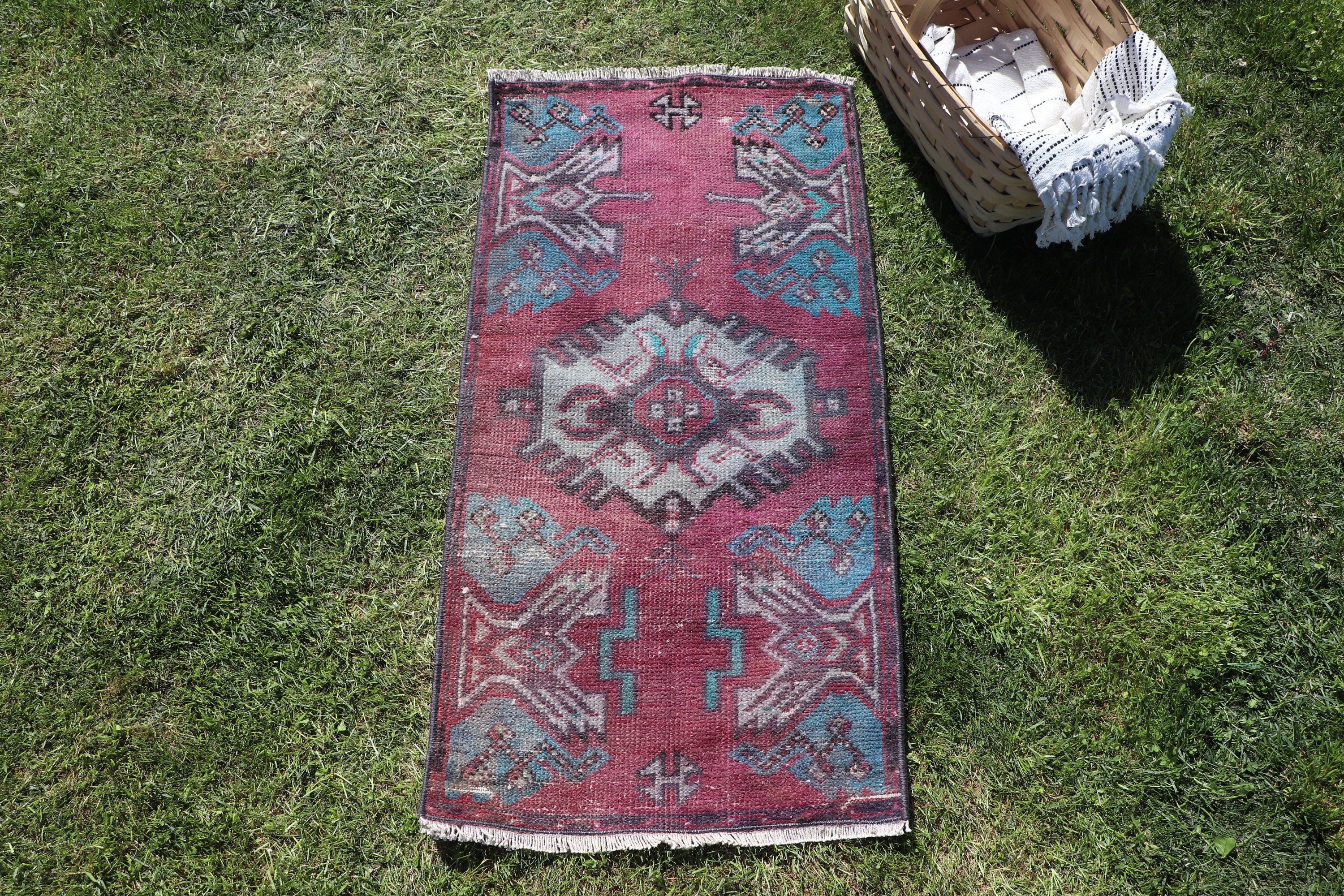 Vintage Halılar, Araba Paspas Halıları, Oushak Halıları, Mor Soğuk Halı, Küçük Boho Halıları, 1,5x2,9 ft Küçük Halılar, Aztek Halısı, Türk Halısı, Fas Halıları