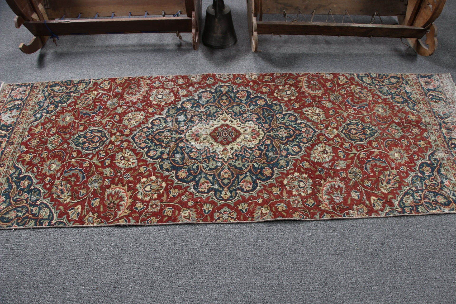 Sevimli Halı, Türk Halıları, Merdiven Halısı, Koridor Halıları, Vintage Halı, Kırmızı Anadolu Halısı, Ev Dekorasyonu Halısı, 2.8x7.8 ft Runner Halısı, Anadolu Halısı