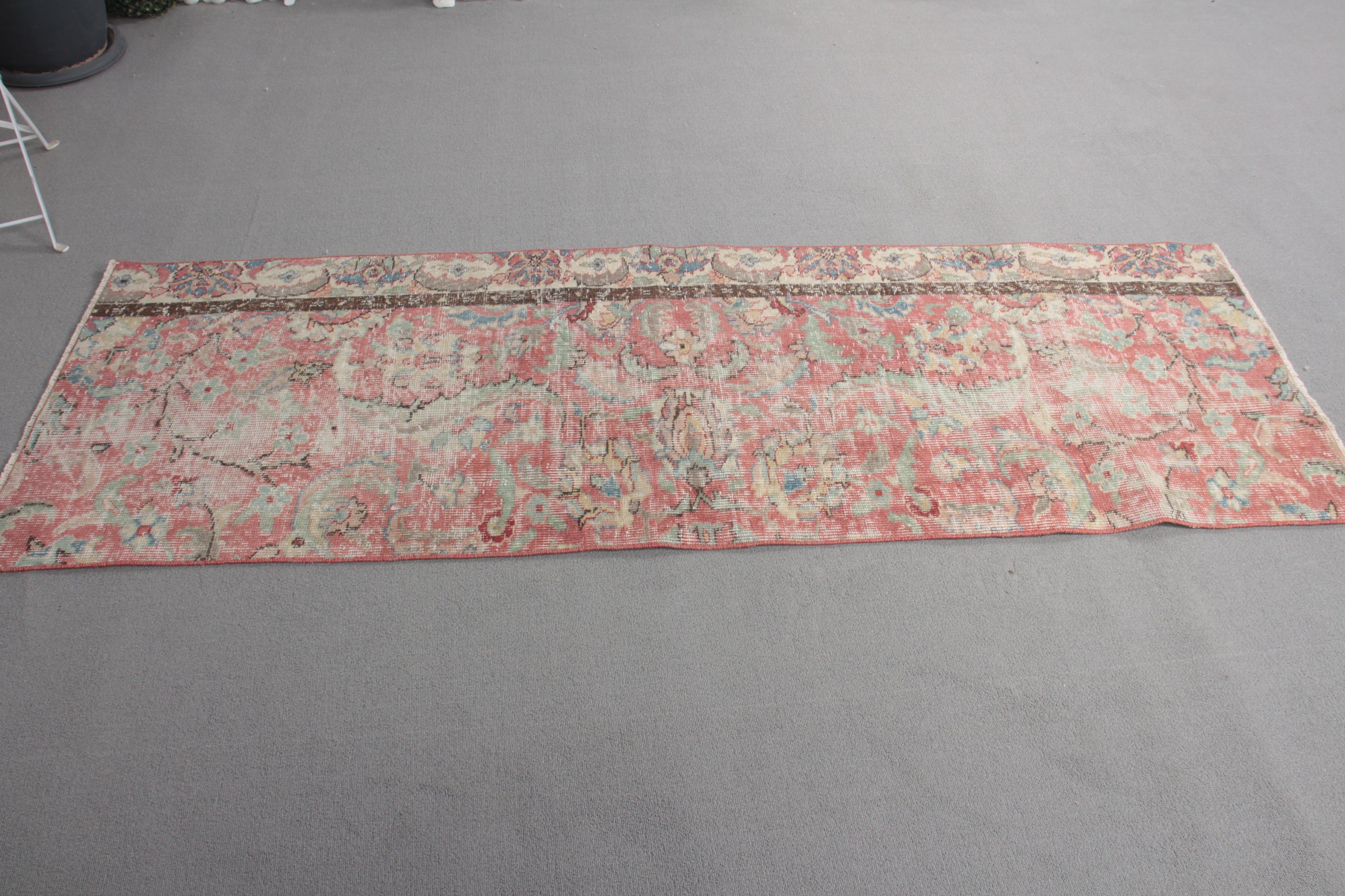 Oushak Rug, Kitchen Rugs, Floor Rugs, Turkish Rugs, Home Decor Rug, Corridor Rug, Vintage Rugs, 2.4x7.1 ft Runner Rug, Red Boho Rugs