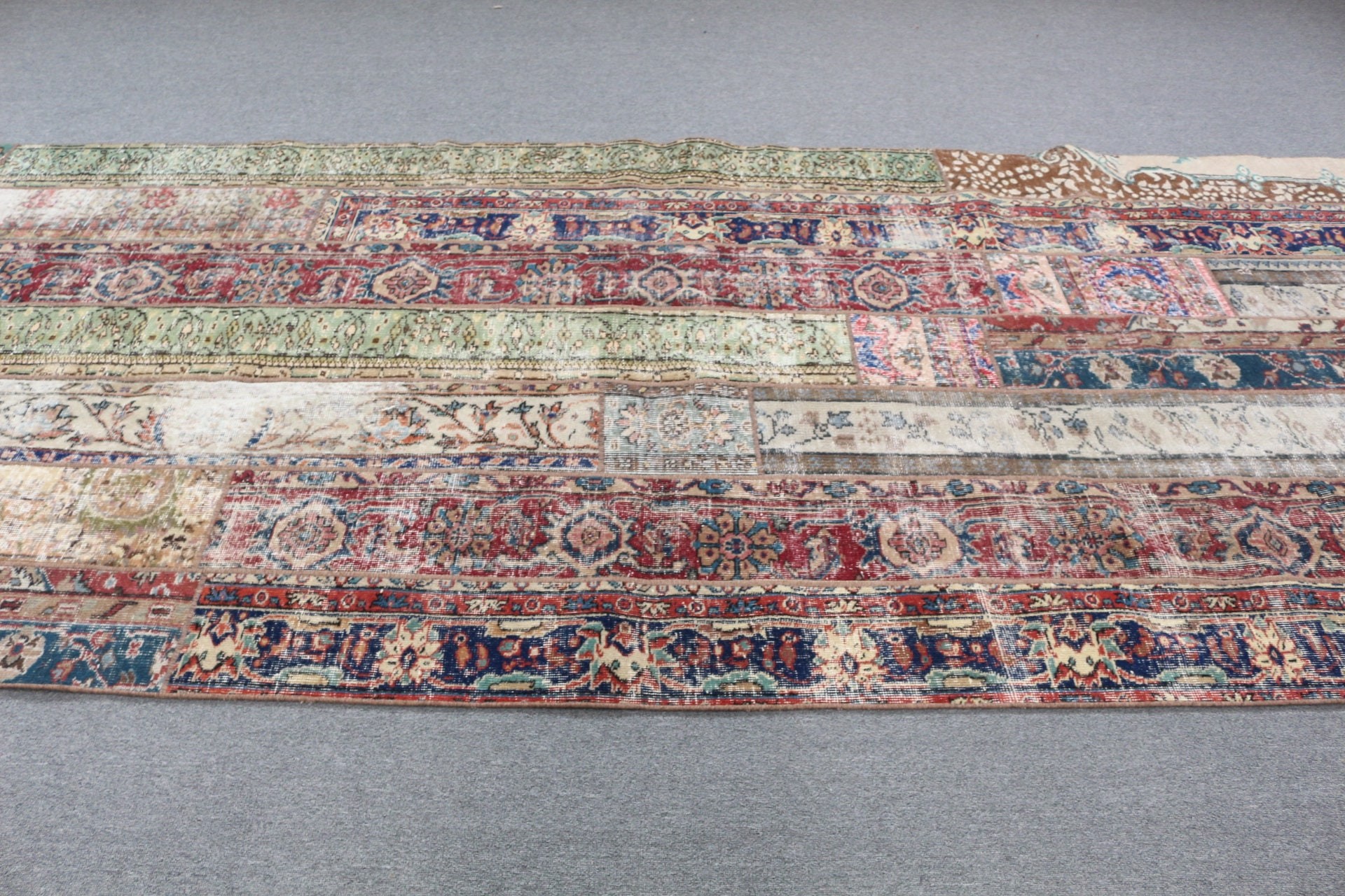 Koridor Halısı, Kahverengi Oryantal Halı, 4.9x12.5 ft Runner Halısı, Türk Halıları, Yün Halısı, Koridor Halısı, Oryantal Halısı, Koşucu Halıları, Vintage Halılar