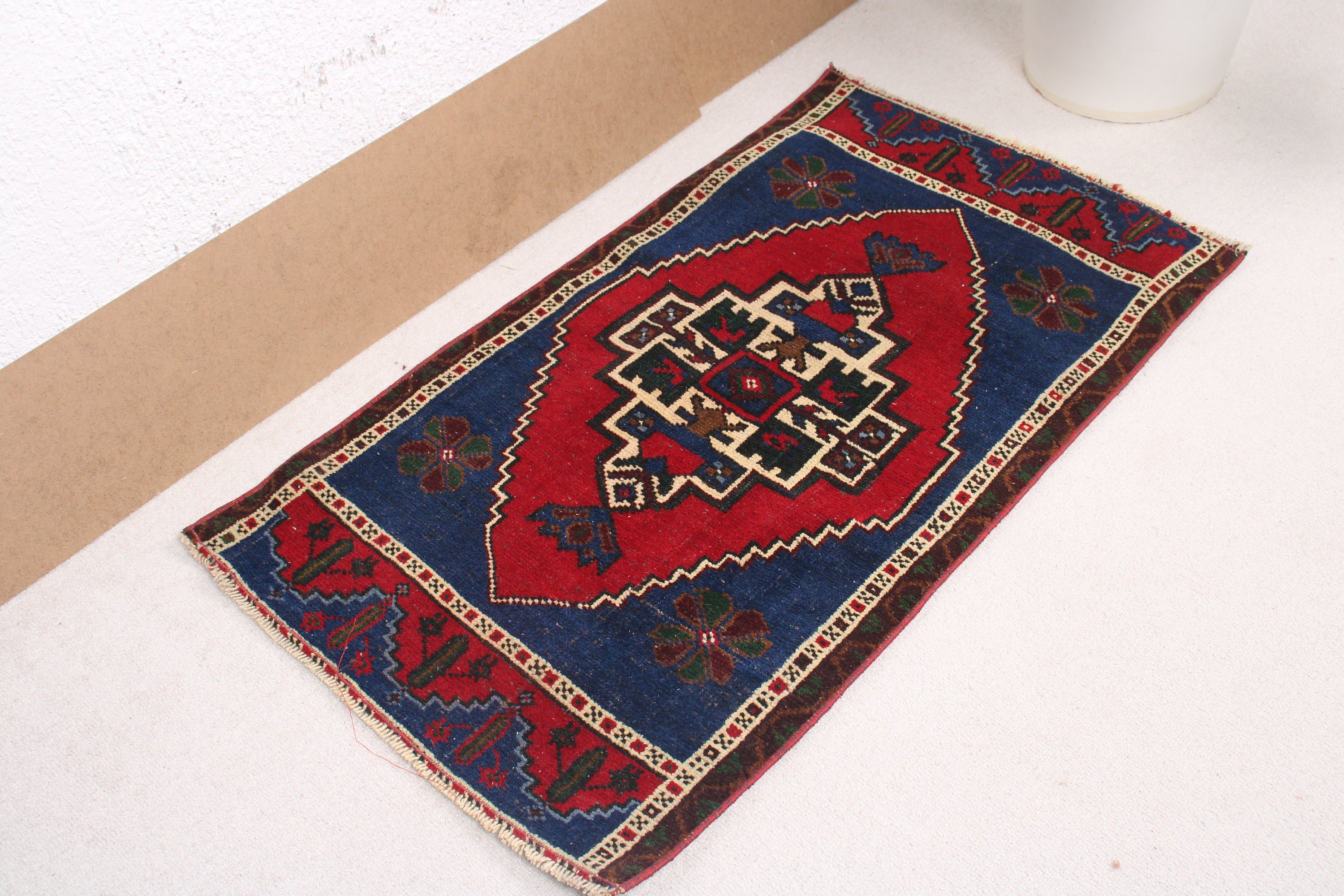 Red Statement Rugs, Small Area Rugs, Turkish Rugs, Vintage Rug, Bedroom Rug, 1.8x3 ft Small Rug, Luxury Rug, Rugs for Bath, Nursery Rugs