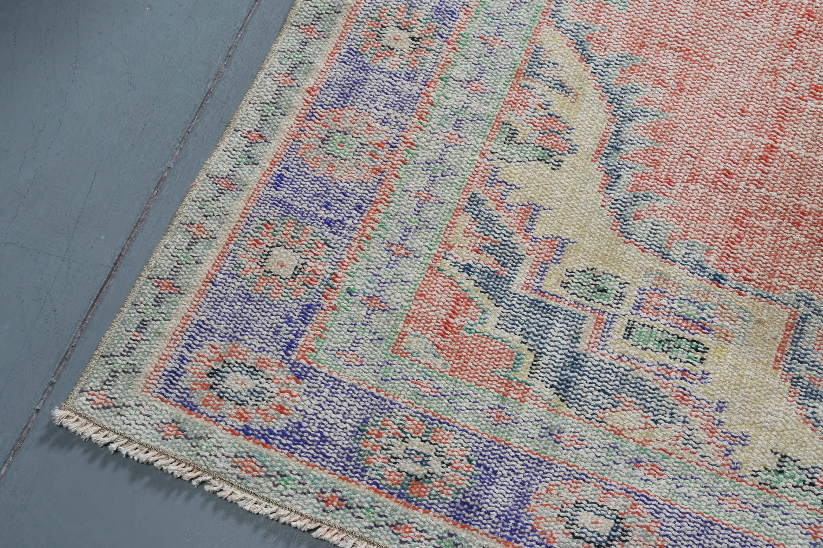 Living Room Rug, Home Decor Rug, Salon Rug, Rugs for Salon, Cool Rug, 5.6x9.2 ft Large Rug, Turkish Rug, Vintage Rugs, Red Floor Rug