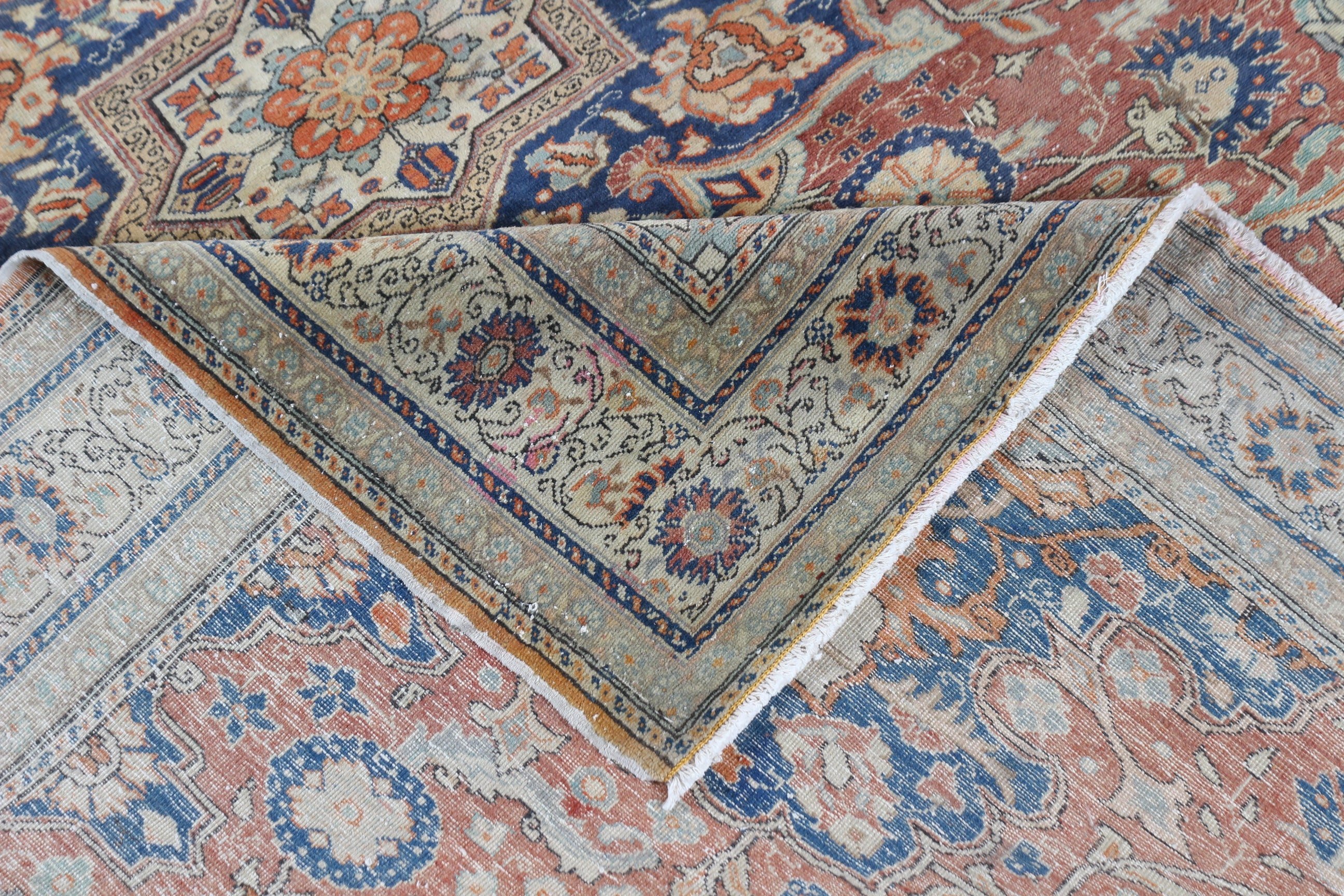 Antika Halılar, Büyük Boho Halı, El Yapımı Halılar, Vintage Halı, Yemek Odası Halısı, Kırmızı Geometrik Halı, Türk Halısı, 6.6x9.4 ft Büyük Halı, Yer Halıları