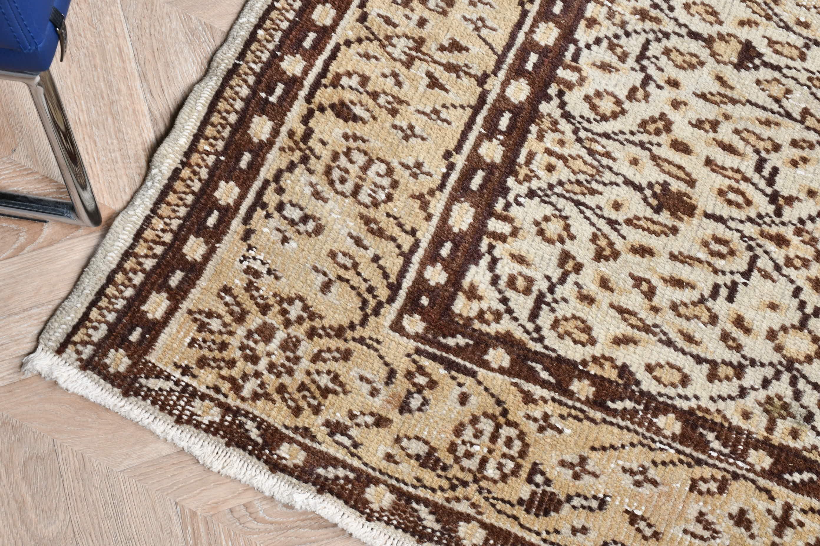 Vintage Halı, Türk Halısı, Ev Dekorasyonu Halısı, Yemek Odası Halısı, Fas Halısı, Boho Halısı, Salon Halısı, Bej 5.2x8.9 ft Büyük Halı