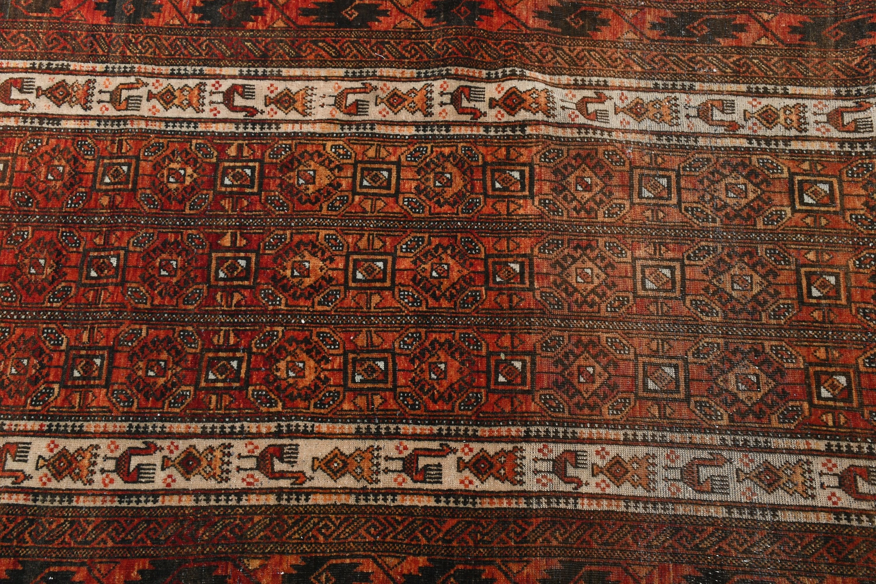 Entry Rug, Brown Cool Rugs, Vintage Rug, Bedroom Rug, Floor Rugs, 3.1x6.4 ft Accent Rugs, Turkish Rugs, Rugs for Kitchen, Anatolian Rugs
