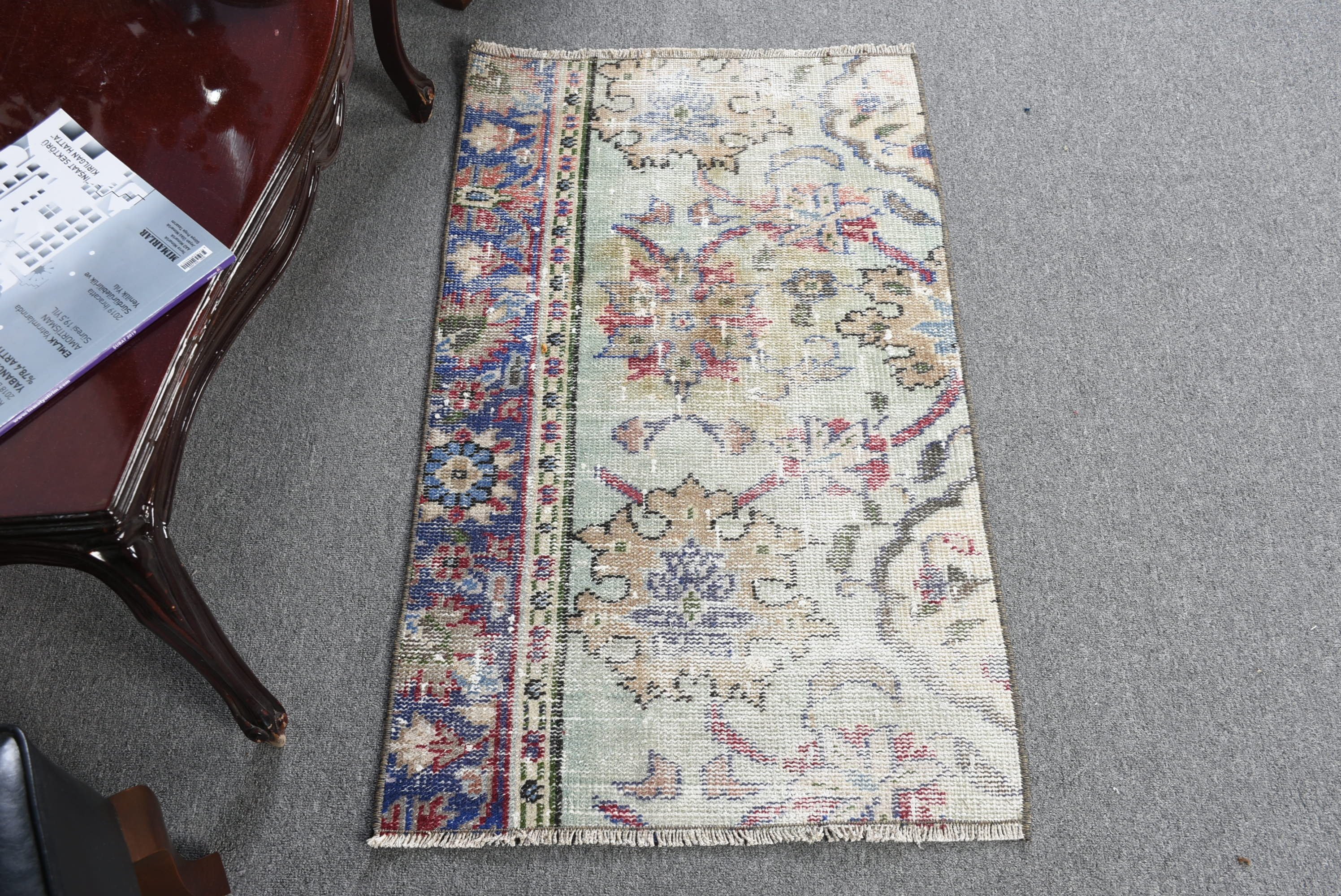 Araba Paspasları için Halılar, Türk Halıları, Kapı Paspasları Halıları, Fas Halıları, Çocuk Halıları, Mutfak Halıları, Vintage Halı, 2x3,3 ft Küçük Halı, Yeşil Soğuk Halı