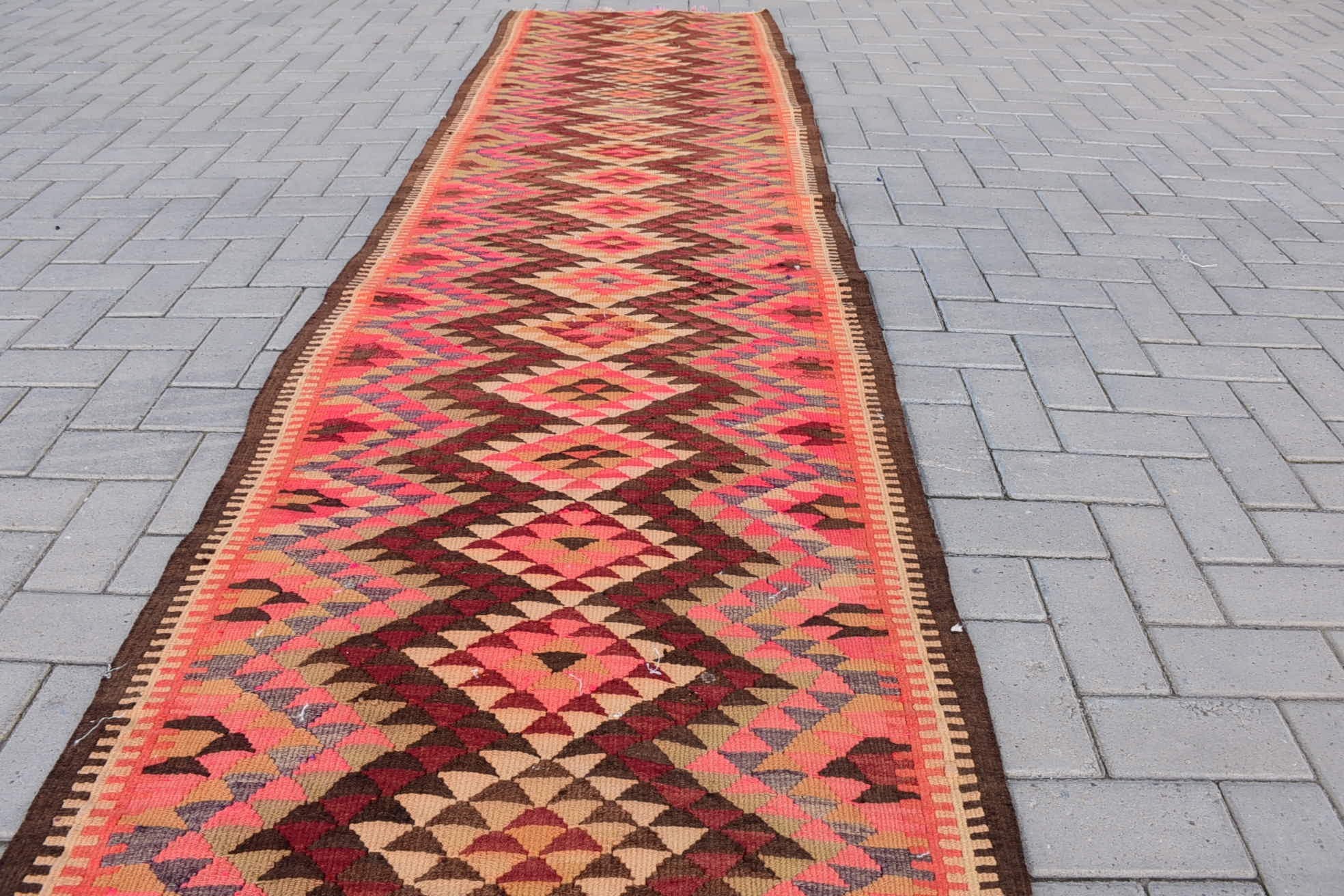 Anadolu Halıları, Runner Halıları, 2.8x13.5 ft Runner Halısı, Koridor Halıları, Ev Dekorasyonu Halıları, Mutfak Halıları, Vintage Halı, Türk Halısı, Kilim