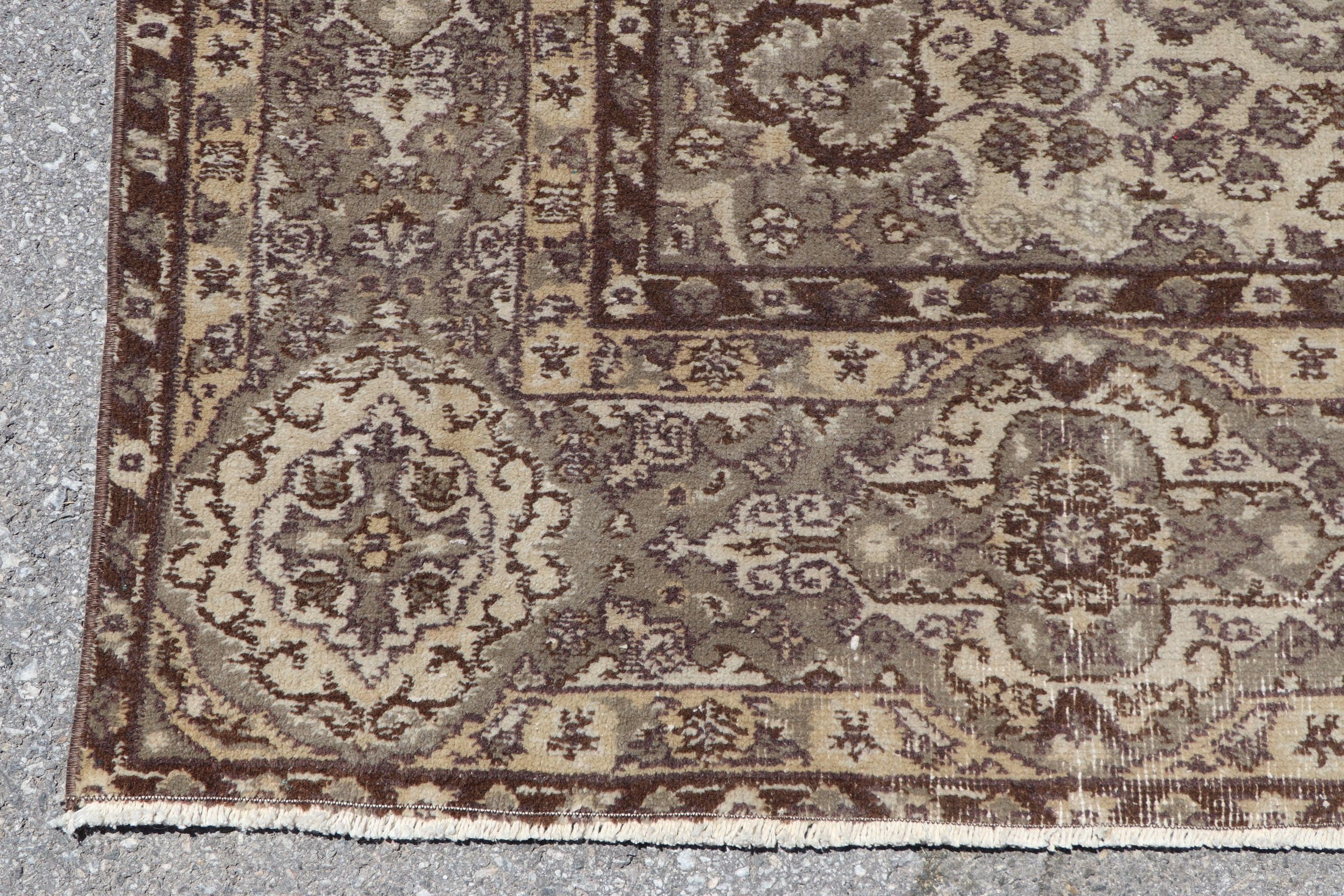 6.8x9.6 ft Large Rugs, Vintage Rug, Brown Moroccan Rug, Salon Rugs, Living Room Rugs, Outdoor Rugs, Turkish Rugs, Floor Rug, Oriental Rugs