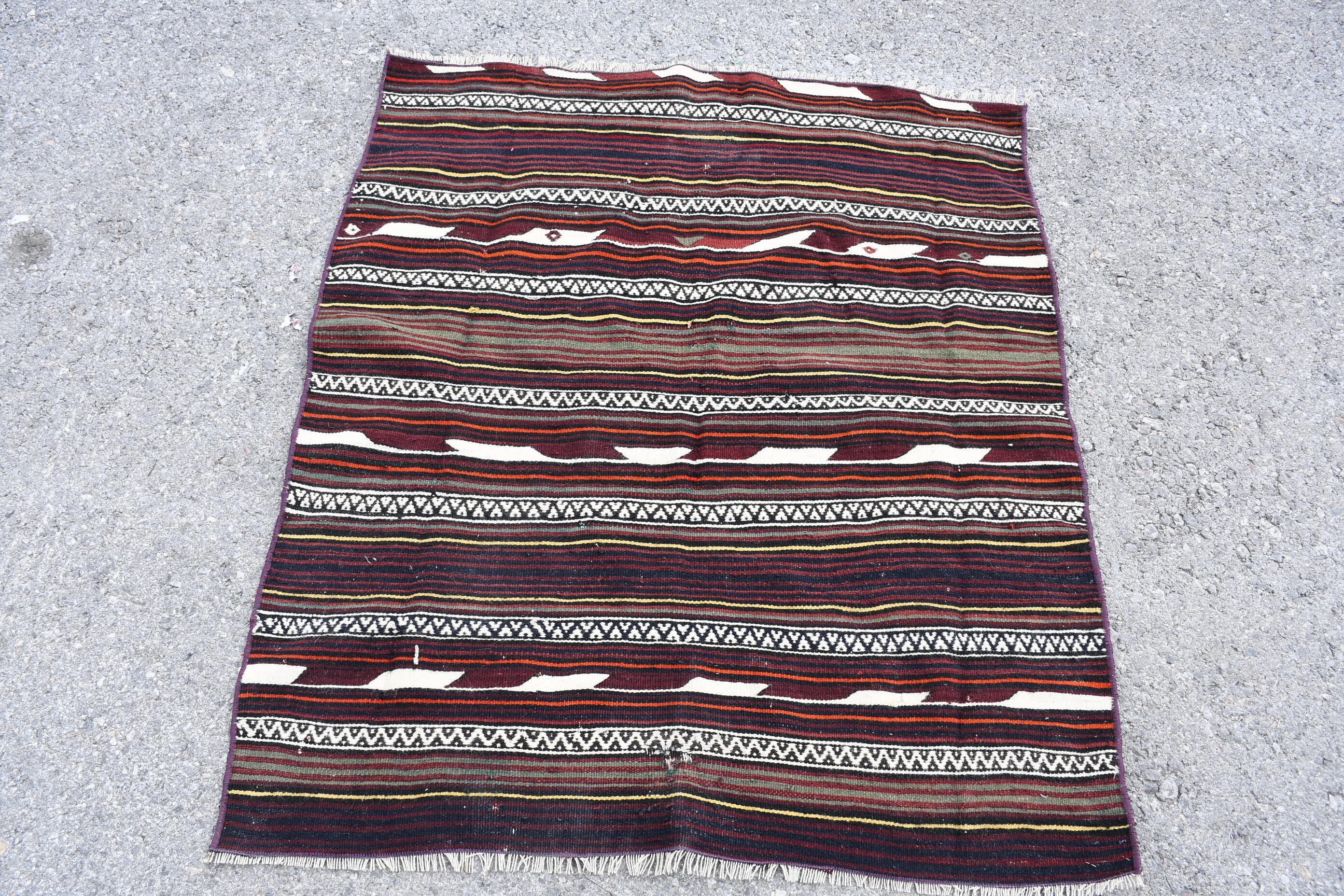 Giriş Halıları, Çocuk Halıları, Kilim, Yün Halılar, Mor Antika Halı, Oryantal Halılar, 3,3x3,8 ft Küçük Halı, Türk Halısı, Vintage Halılar, Yurt Halısı