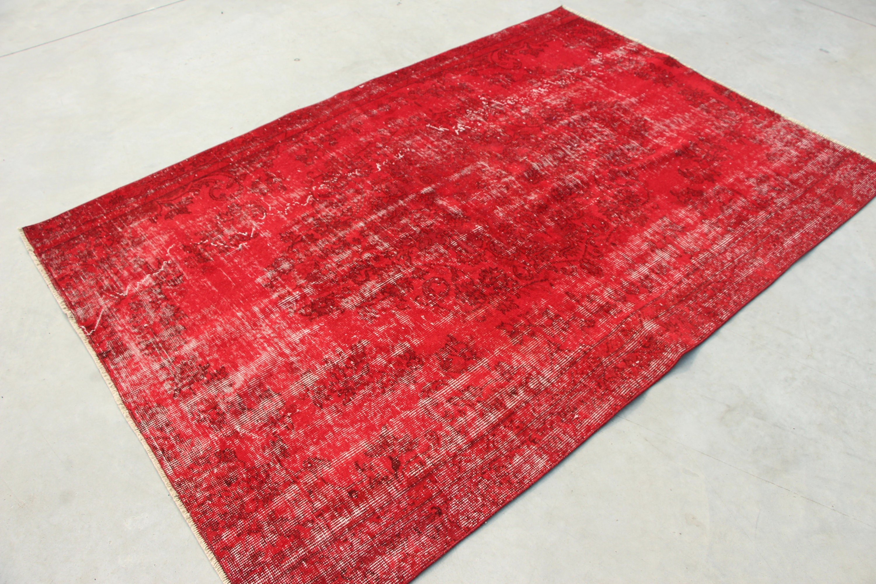 Vintage Decor Rugs, Bedroom Rug, Antique Rug, Rugs for Area, Home Decor Rugs, Turkish Rug, 4.7x7 ft Area Rugs, Vintage Rug, Red Antique Rug