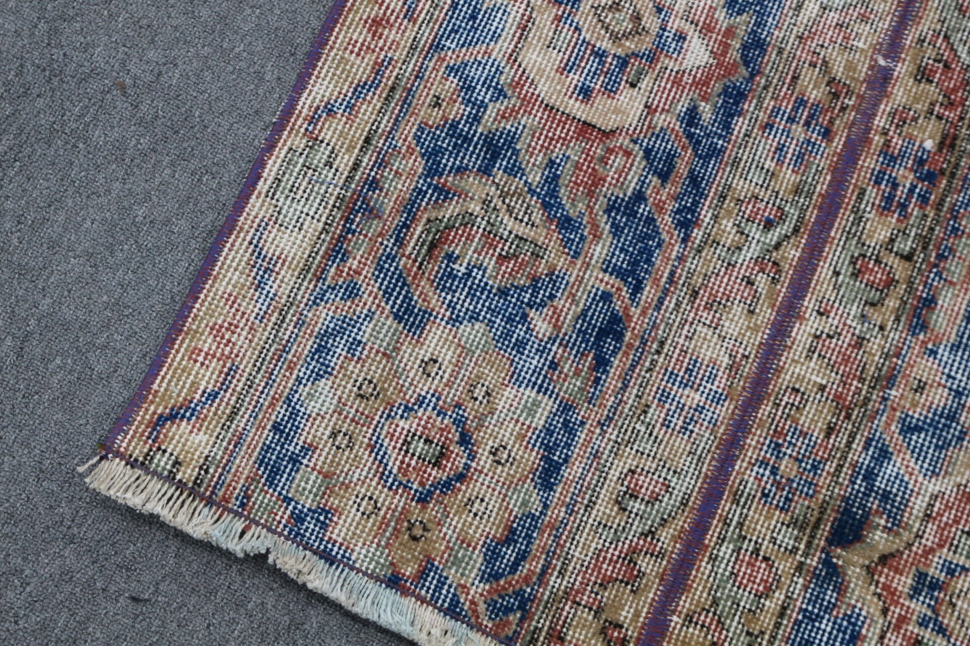 Rugs for Runner, Home Decor Rug, Blue Floor Rug, Turkish Rugs, Custom Rugs, 2.6x8.8 ft Runner Rug, Kitchen Rug, Antique Rugs, Vintage Rug