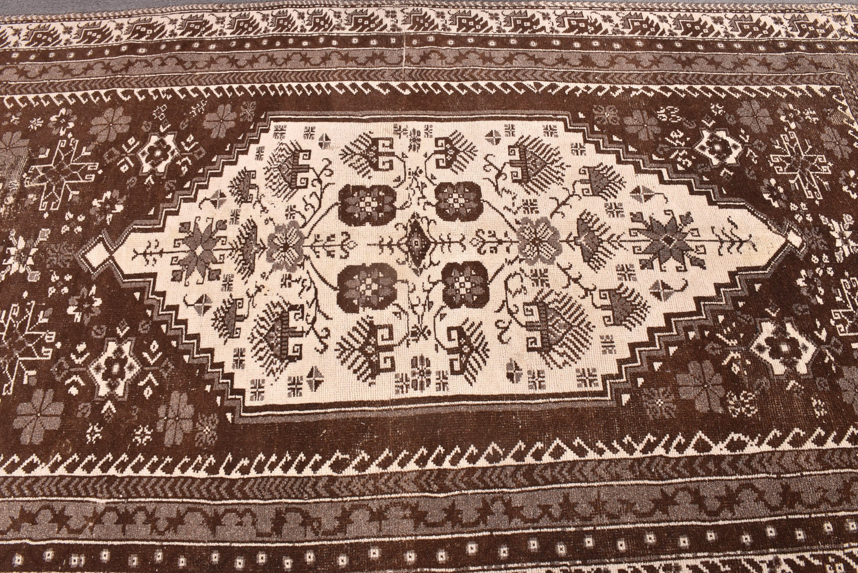 4,8x8,6 ft Büyük Halı, Oryantal Halılar, Büyük Oushak Halıları, Vintage Halılar, Modern Halı, Kahverengi Boho Halıları, Türk Halısı, Ofis Halıları, Salon Halıları