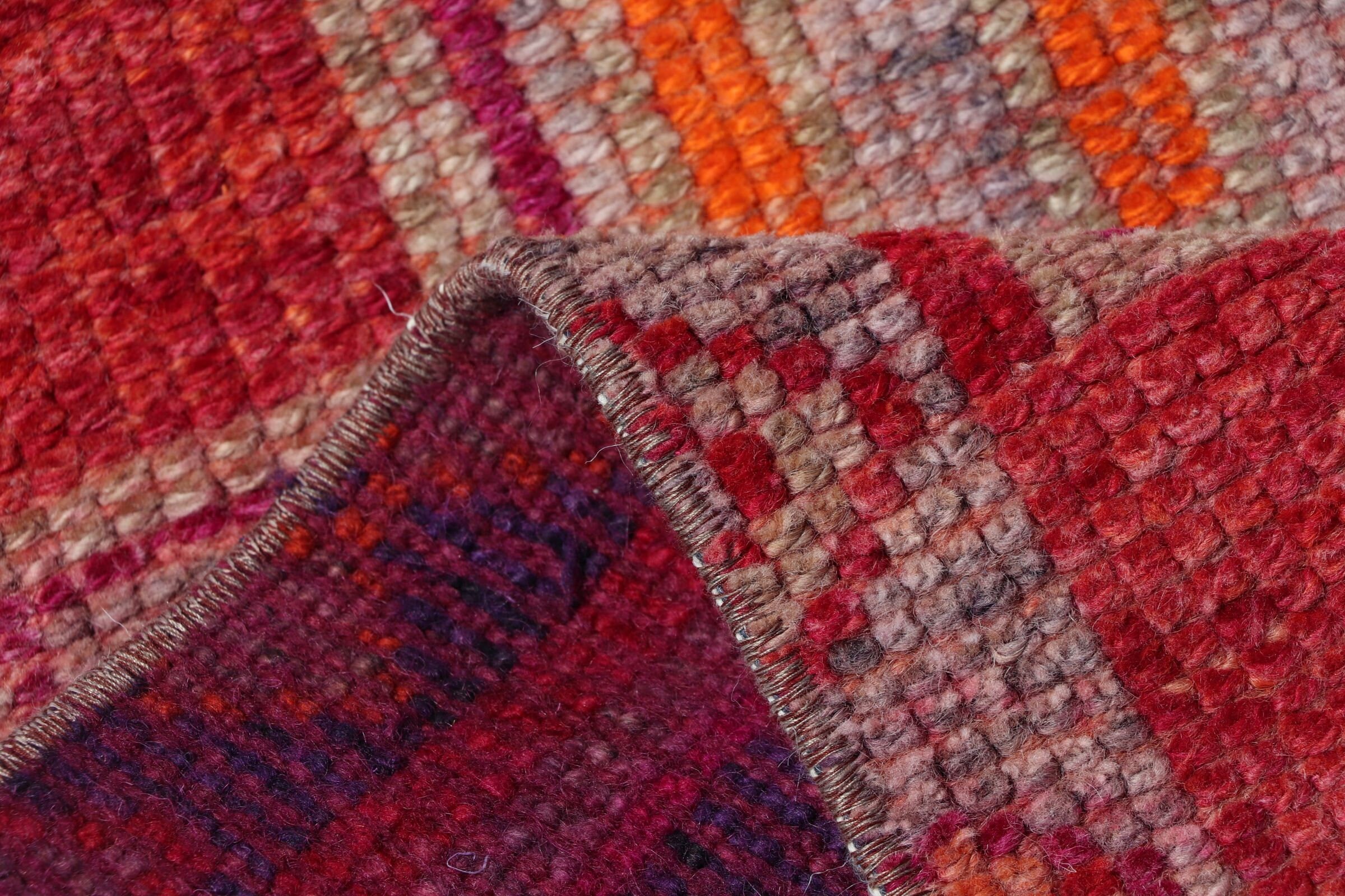 Turkish Rug, Oriental Rugs, Orange Floor Rug, Anatolian Rug, Vintage Rugs, 2.8x9.2 ft Runner Rugs, Stair Rug, Dorm Rug, Kitchen Rug