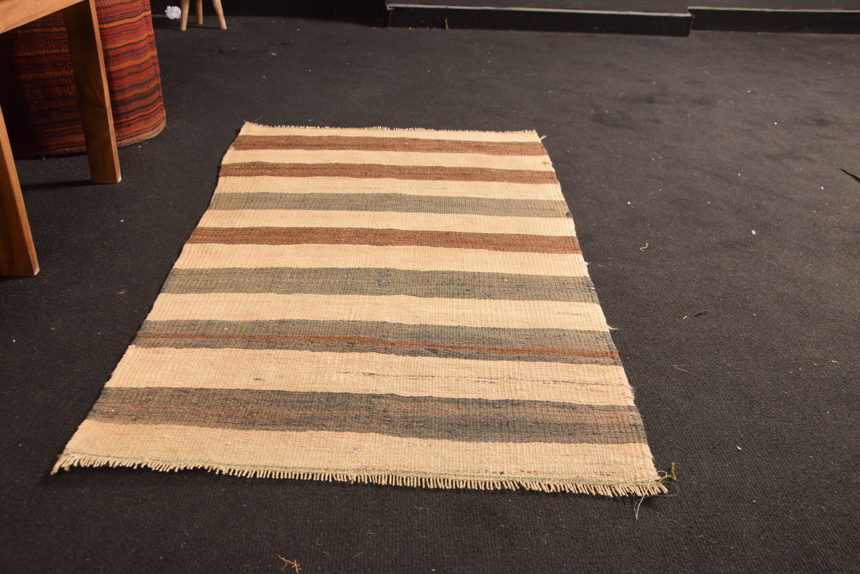 2.1x3.9 ft Small Rugs, Bathroom Rug, Turkish Rugs, Vintage Rugs, Kilim, Entry Rugs, Old Rug, Antique Rugs, Kitchen Rug, Beige Moroccan Rugs