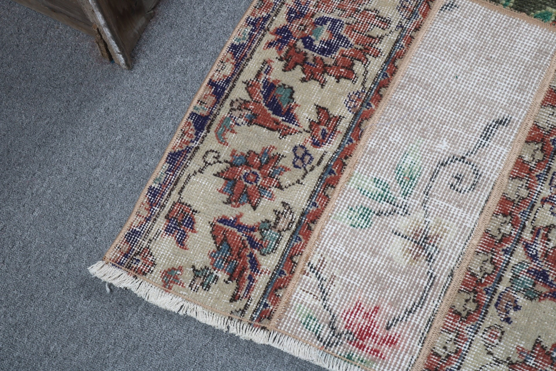 2.1x4.6 ft Small Rugs, Vintage Rug, Anatolian Rug, Beige Bedroom Rug, Modern Rugs, Turkish Rug, Wall Hanging Rugs, Bathroom Rug, Aztec Rug