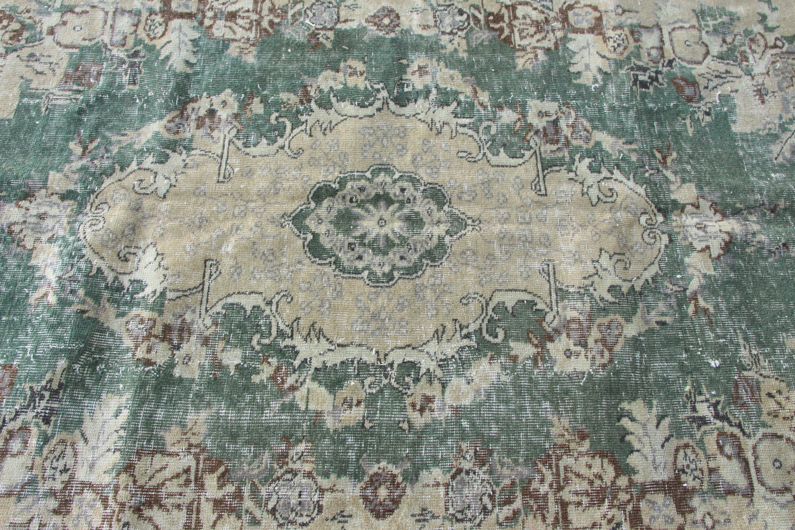 Salon Halısı, Vintage Halılar, Büyük Boho Halıları, Bej Havalı Halılar, Büyük Vintage Halılar, 5,4x9,3 ft Büyük Halı, Türk Halısı, Yer Halısı, Havalı Halı