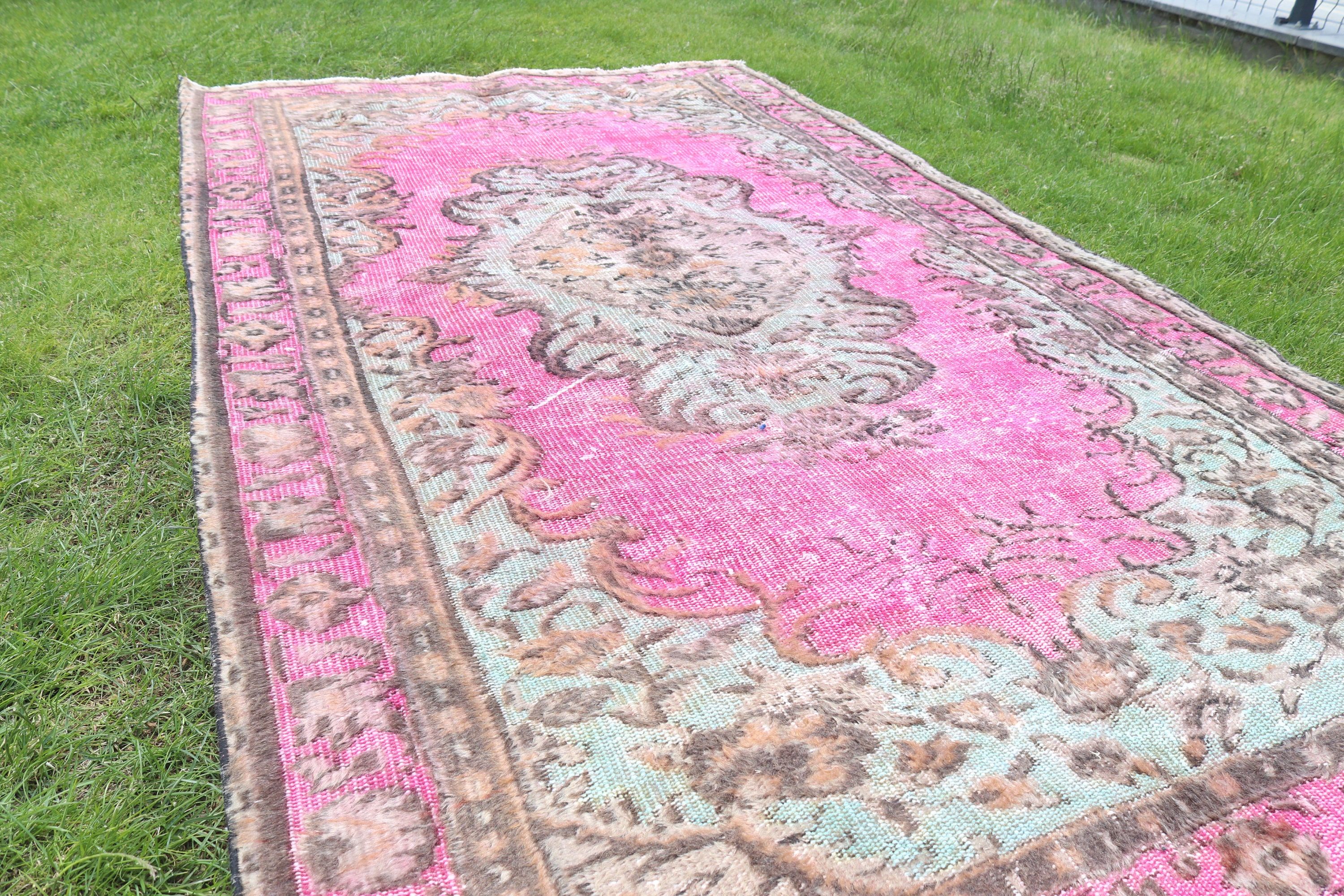 4.9x8.4 ft Large Rugs, Turkish Rug, Boho Rugs, Vintage Rugs, Large Vintage Rug, Modern Rug, Red Boho Rugs, Handwoven Rug, Dining Room Rug