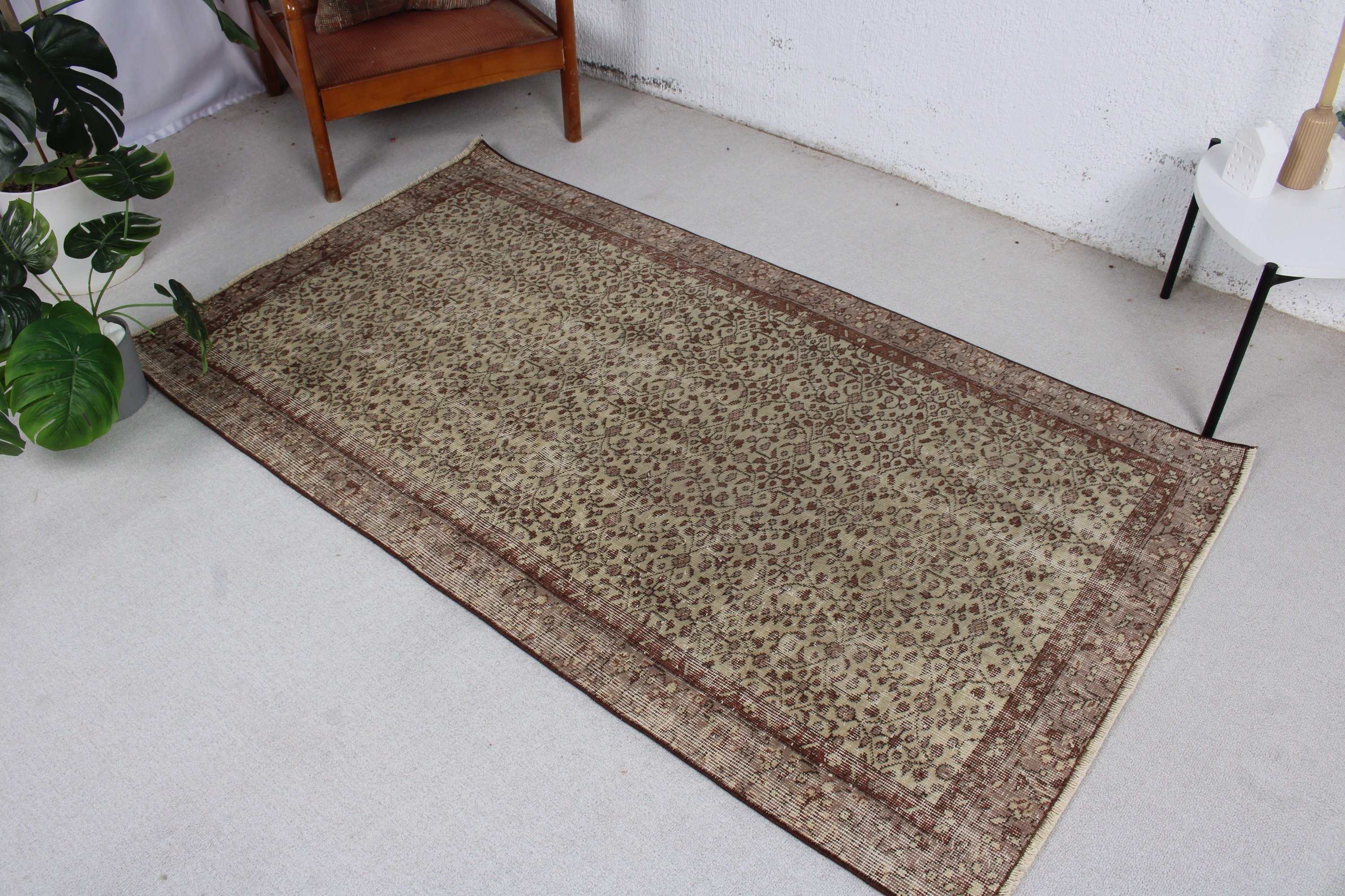 Havalı Halı, Bej Mutfak Halısı, 3,5x6,2 ft Accent Halılar, Modern Halı, Vintage Halılar, Boho Accent Halı, Yer Halıları, Türk Halıları, Yatak Odası Halıları