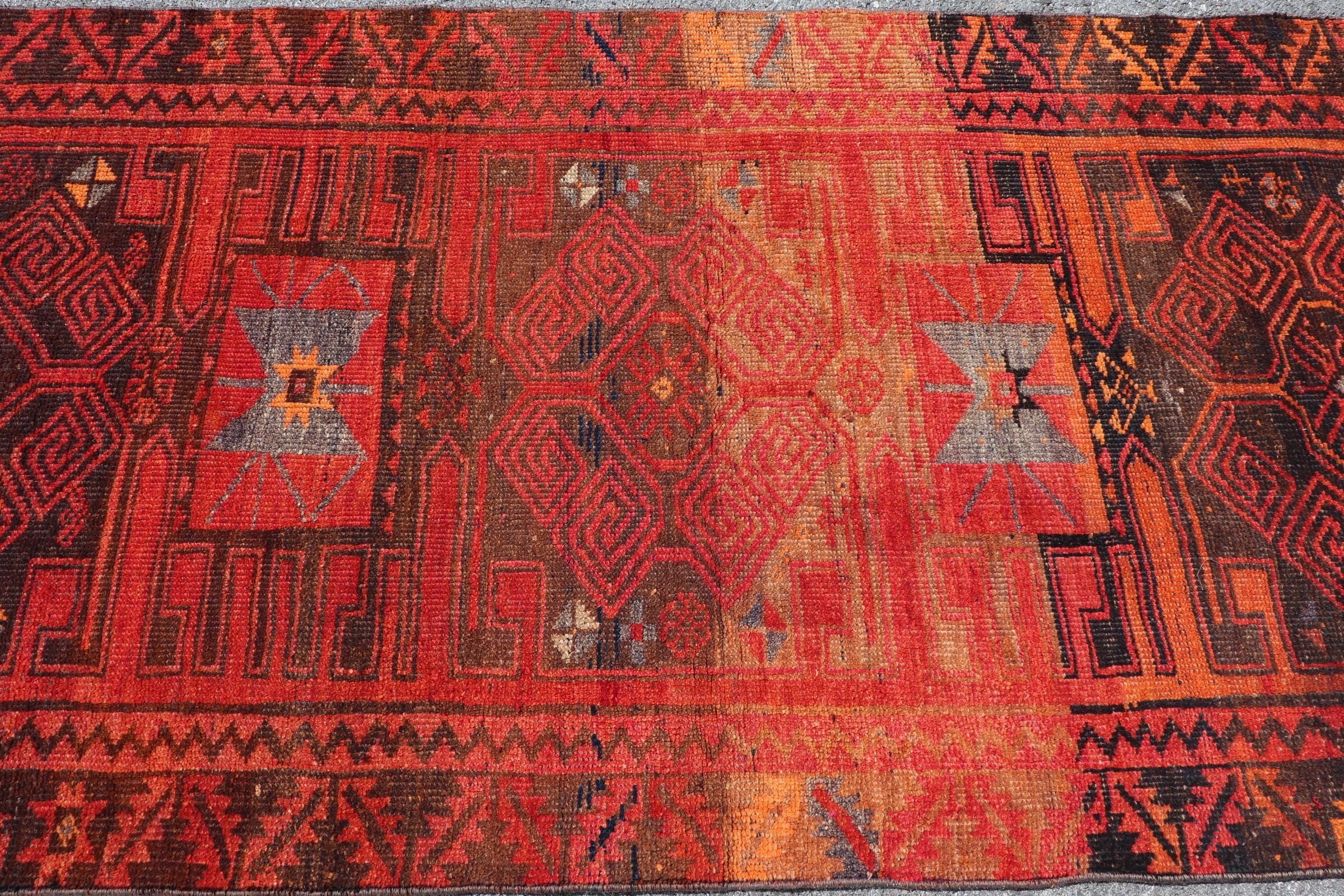 Anatolian Rug, Vintage Rugs, Bedroom Rug, Rugs for Floor, Brown Cool Rugs, 3.5x8.7 ft Area Rugs, Turkish Rug, Cool Rugs, Living Room Rug
