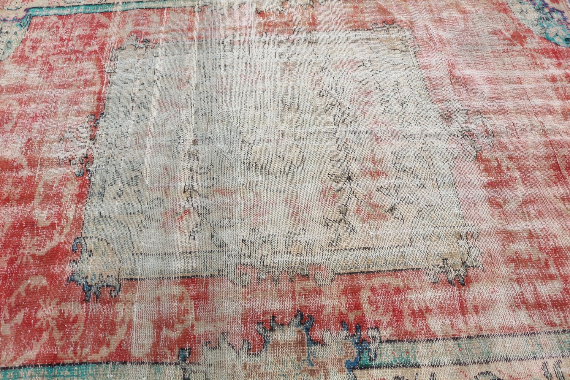 Moroccan Rug, Red Bedroom Rug, Vintage Rugs, Dining Room Rug, Turkish Rug, 6.5x7.8 ft Large Rugs, Retro Rug, Living Room Rug