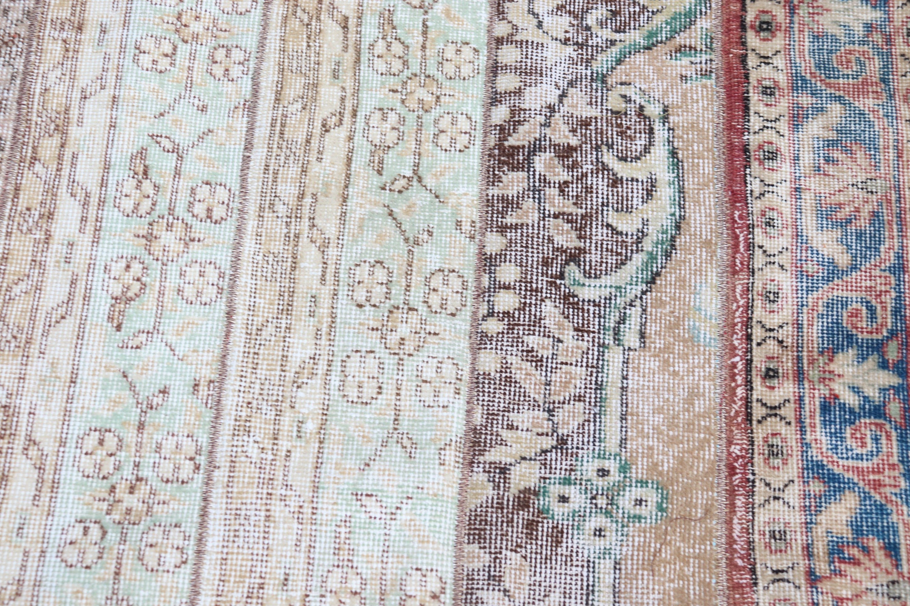 Antique Rug, Kitchen Rug, Rugs for Entry, 3.9x3.9 ft Accent Rugs, Vintage Rug, Turkish Rugs, Art Rug, Beige Kitchen Rug, Bedroom Rug