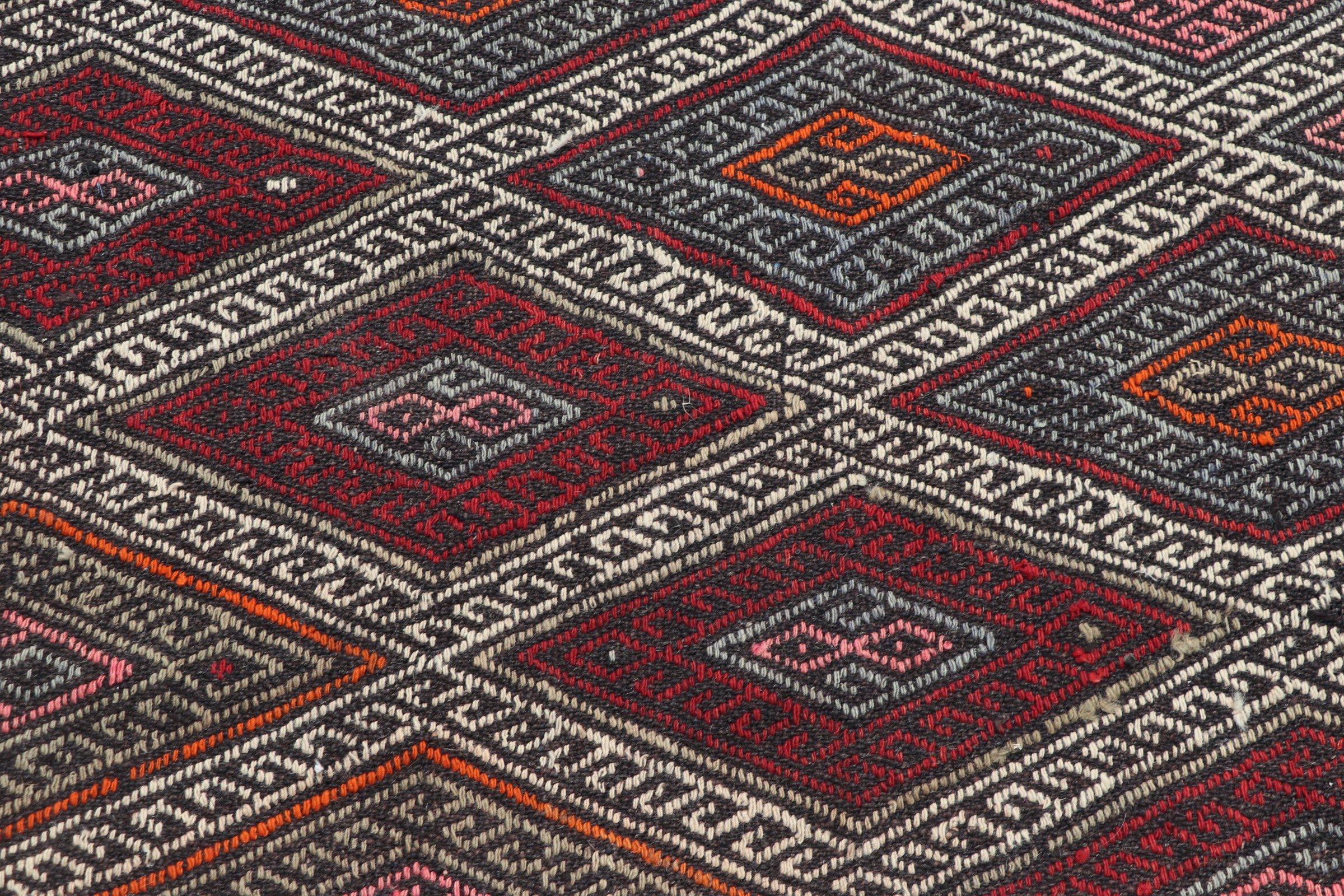 Floor Rugs, Kilim, Vintage Rug, Nursery Rug, Kitchen Rugs, Wool Rug, Turkish Rugs, 4.2x4.5 ft Accent Rug, Red Antique Rug, Bright Rug